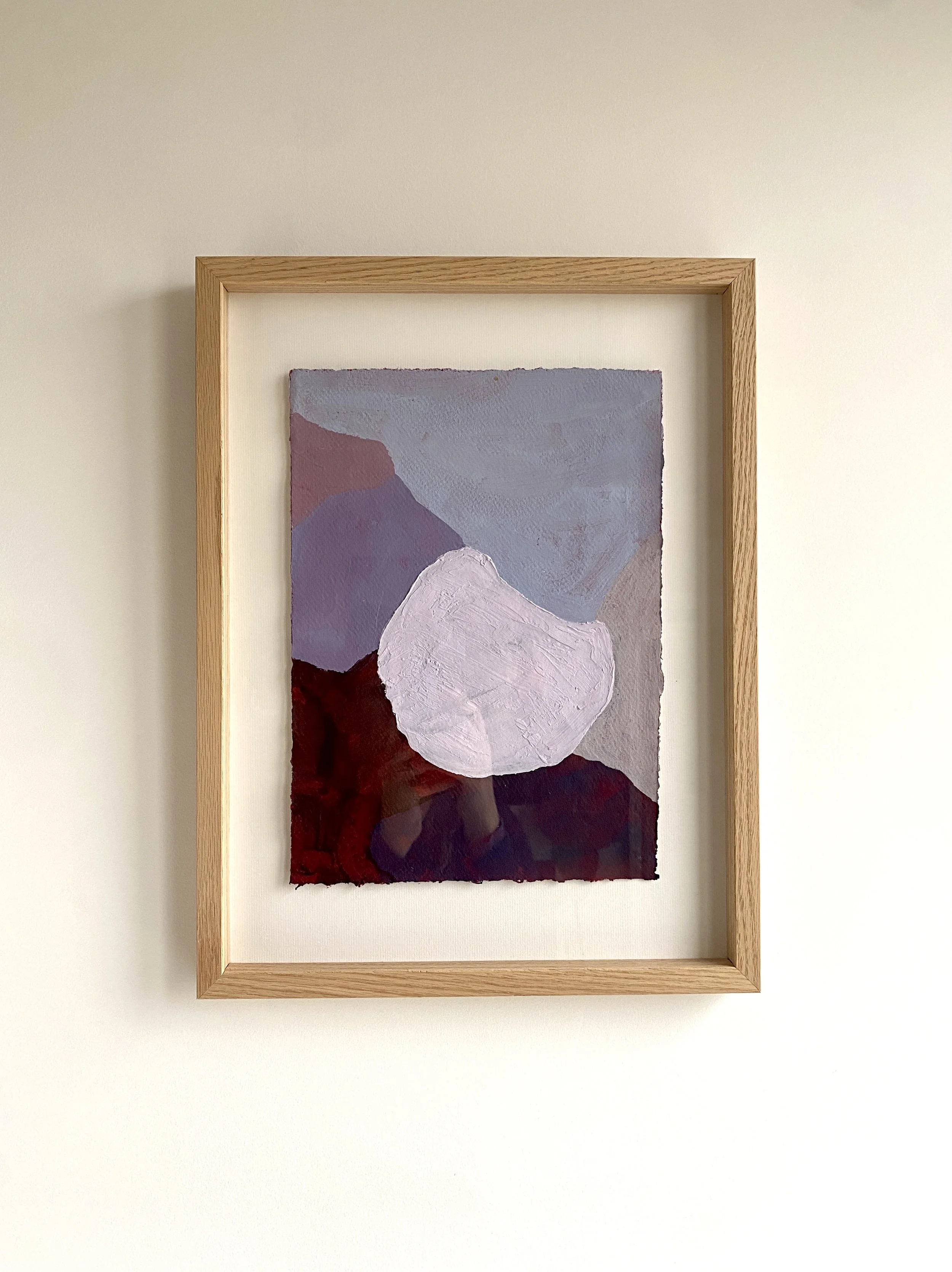 Nuage Bercé, framed