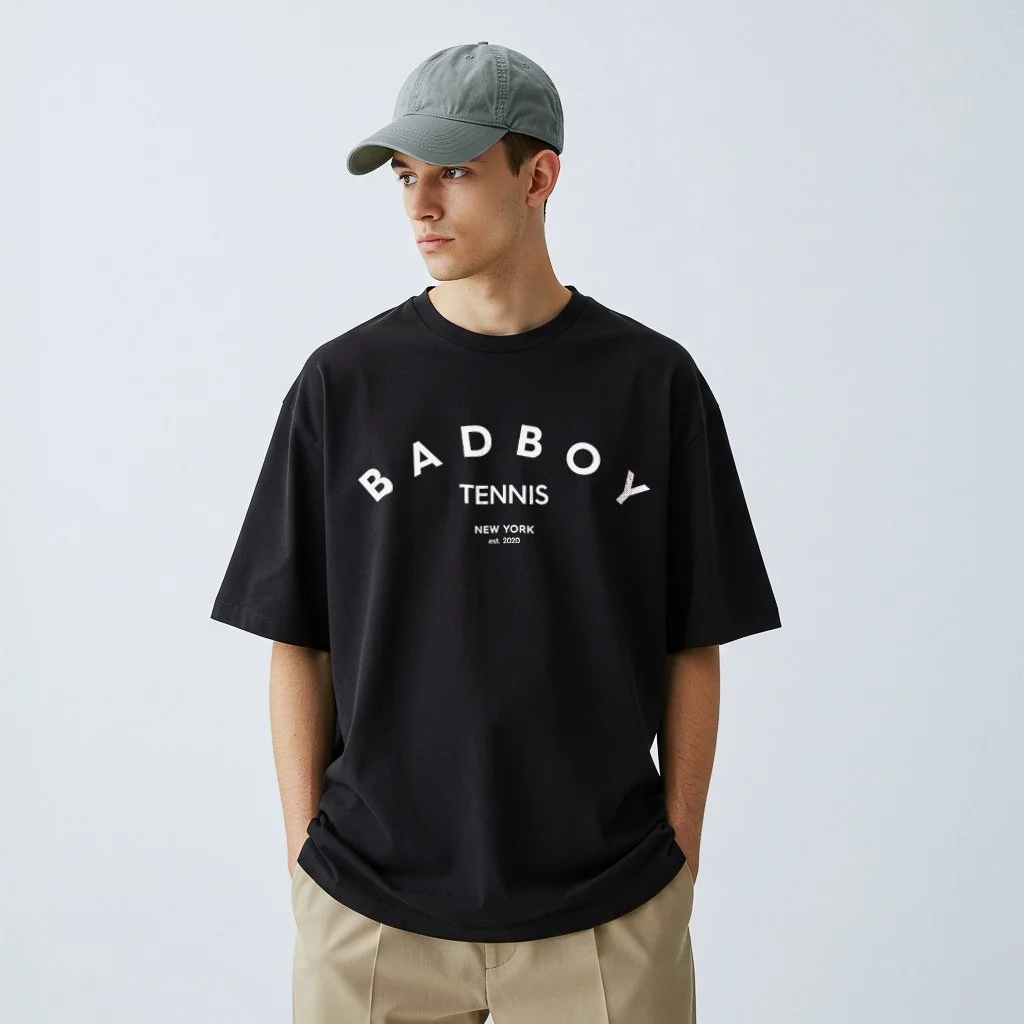 The Atelier Authority Oversized Tee - Faded Black