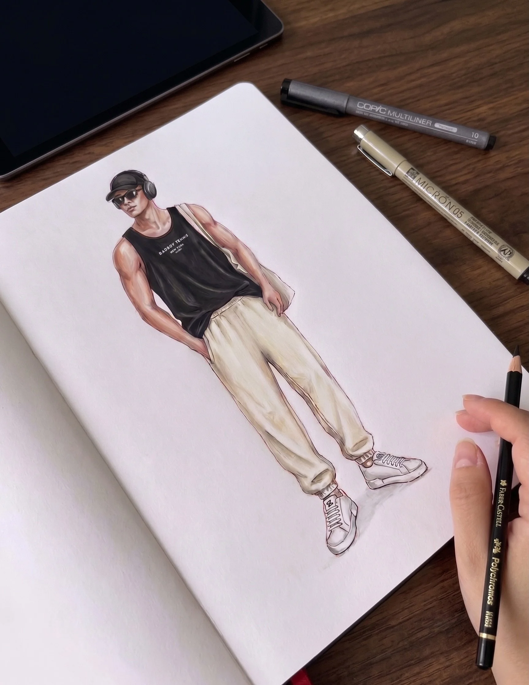 First drawn. Then worn.

The Heritage Logo Sleeveless Tee in deep black.
A raw-edge silhouette with the BAD BOY TENNIS New York mark at the chest.

Made for training, travel, and the hours after the match.

Available now.