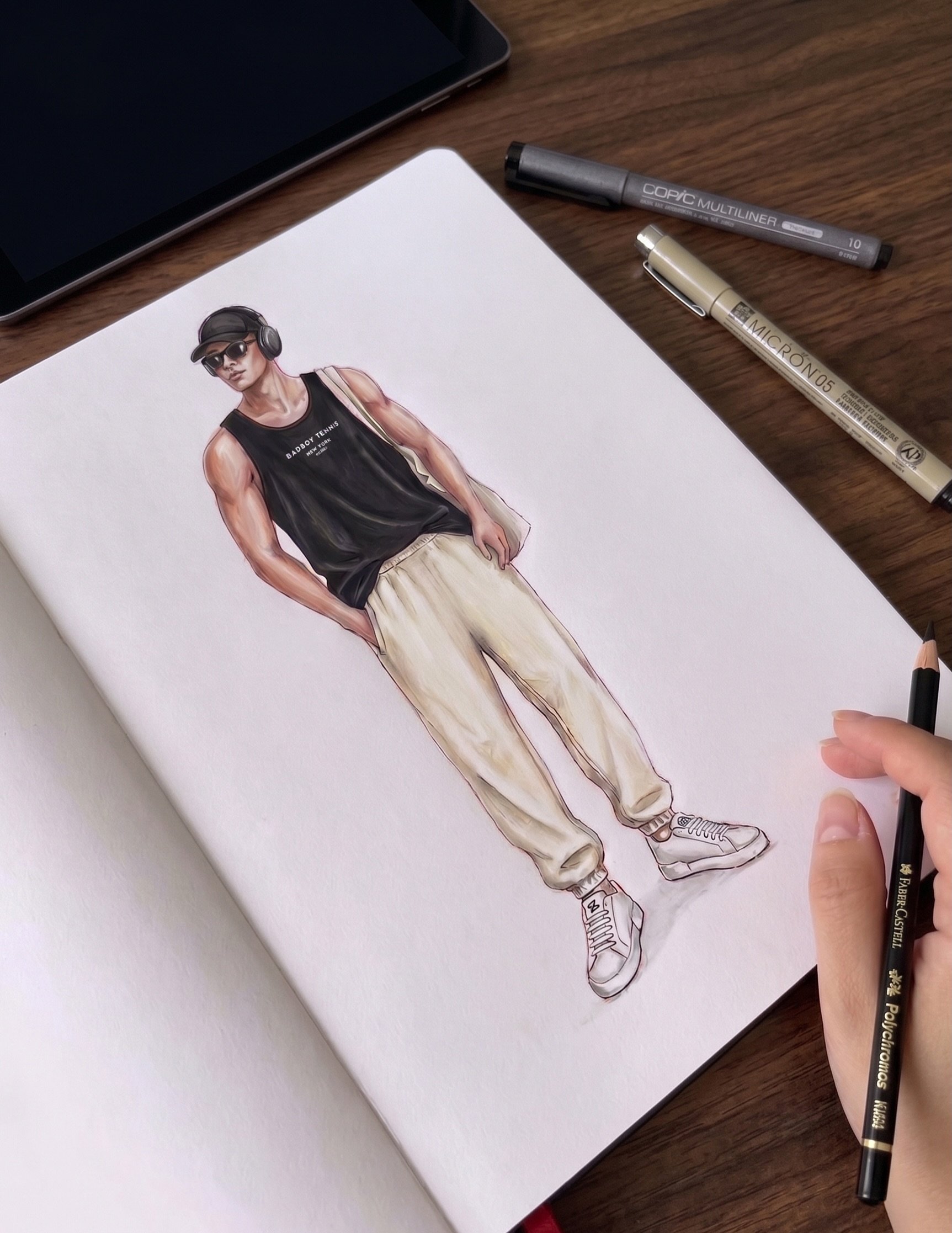First drawn. Then worn.

The Heritage Logo Sleeveless Tee in deep black.
A raw-edge silhouette with the BAD BOY TENNIS New York mark at the chest.

Made for training, travel, and the hours after the match.

Available now.