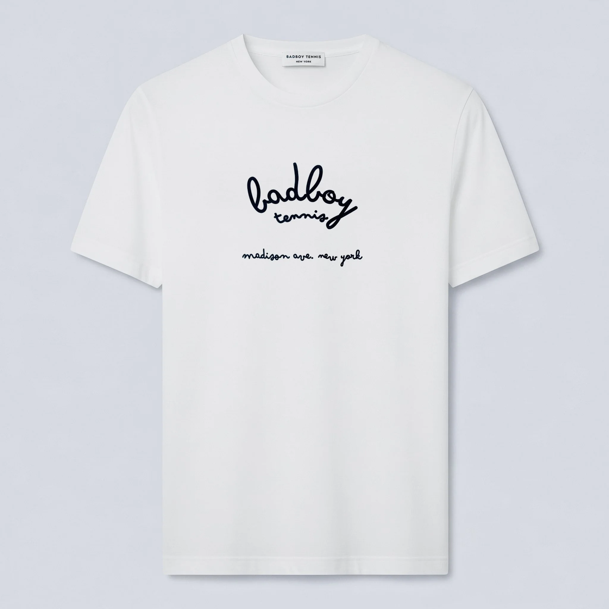 The Madison Ave Script Active Tee - White