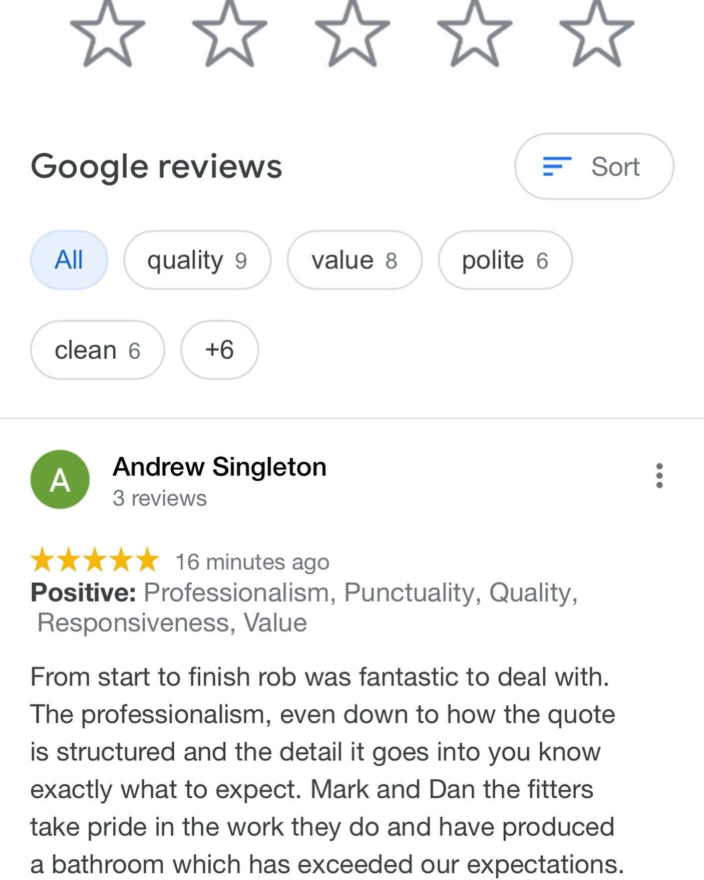 Another 5 star review. 

This was an amazing job. Really pleased the customers happy with it. We try very hard to make sure each job we do leaves our customers with the bathroom of their dreams.