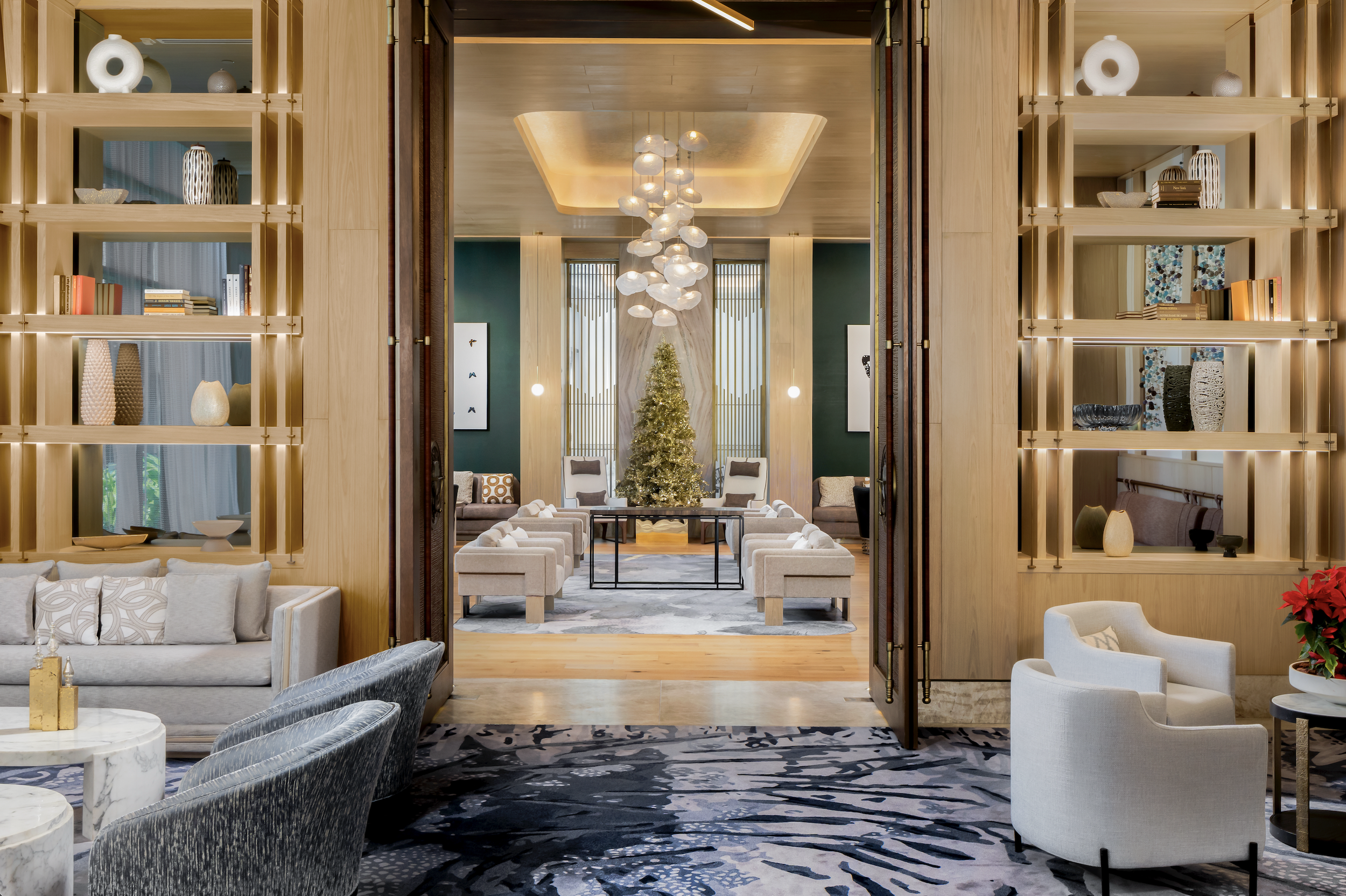 Luxury hotel lobby interior photography at a high-end hospitality property in Mexico by Citizen North