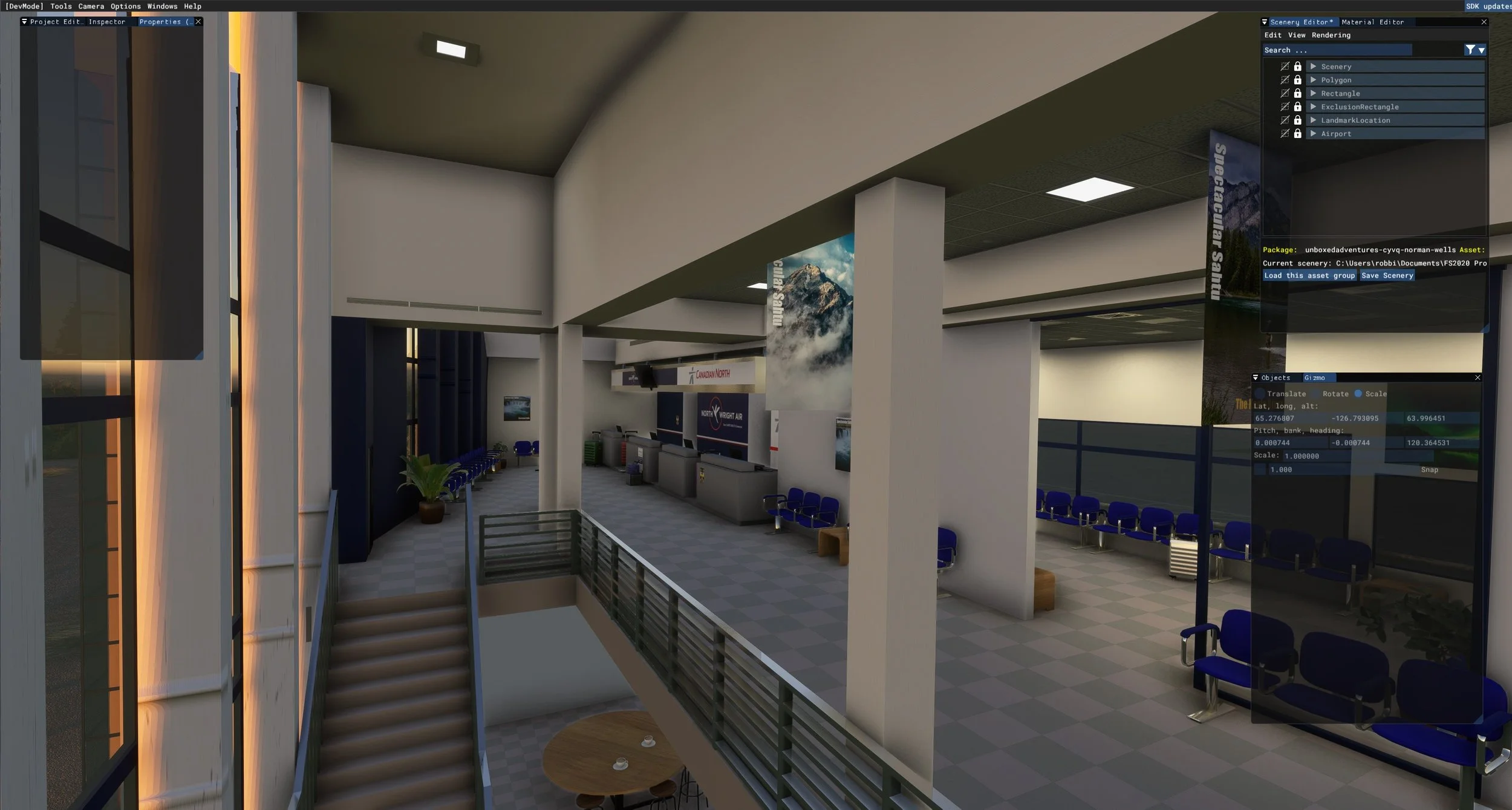Main Terminal Interior at CYVQ Norman Wells