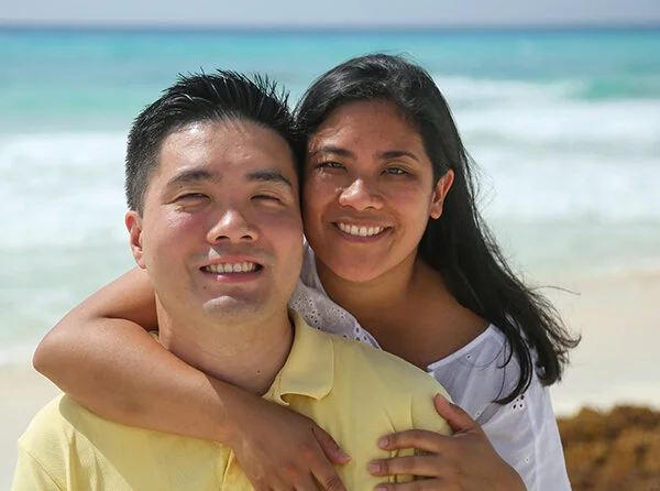 Doctor Jennifer Liao and husband.