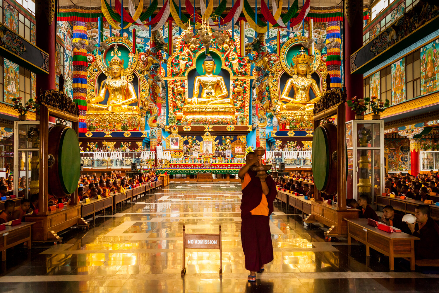  The Namdroling Nyingmapa Monastery, Bylakuppe, Karnataka, India 