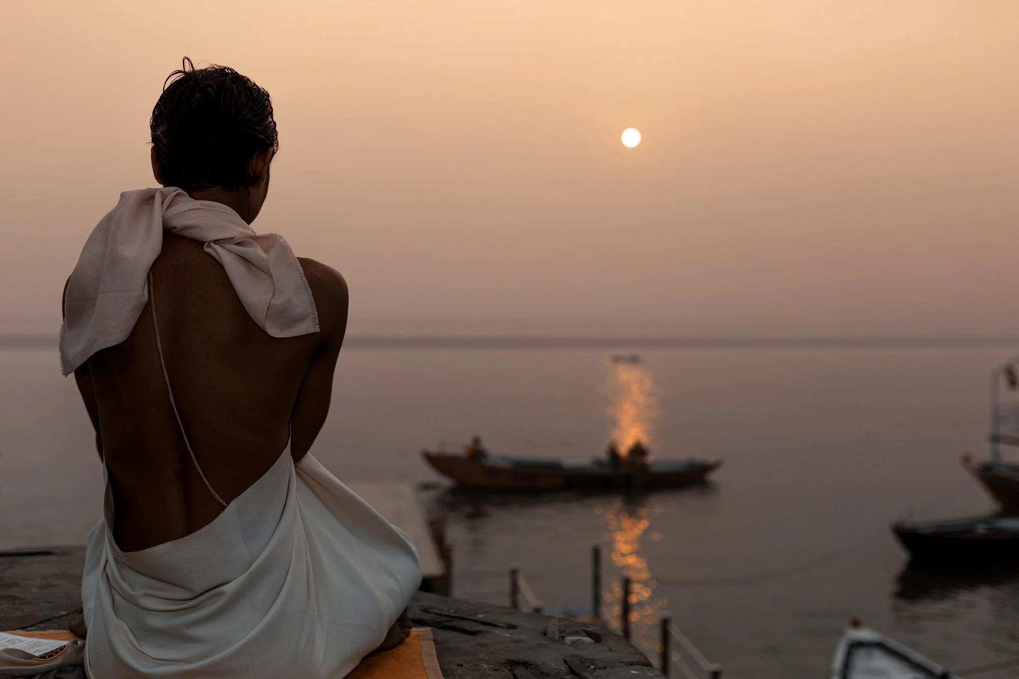 Morning Ritual, Varanasi

A devotee performs his morning ritual on the banks of the Ganges in Varanasi as the first light of day spreads across the river.
