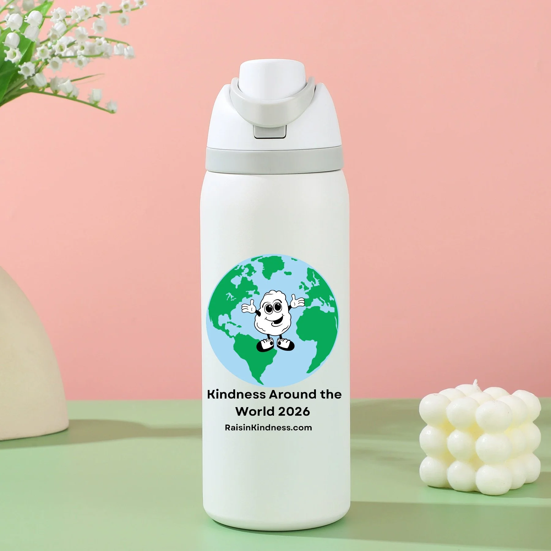 👕 Atonement Preschool 50th Anniversary  Close Top Water Bottle