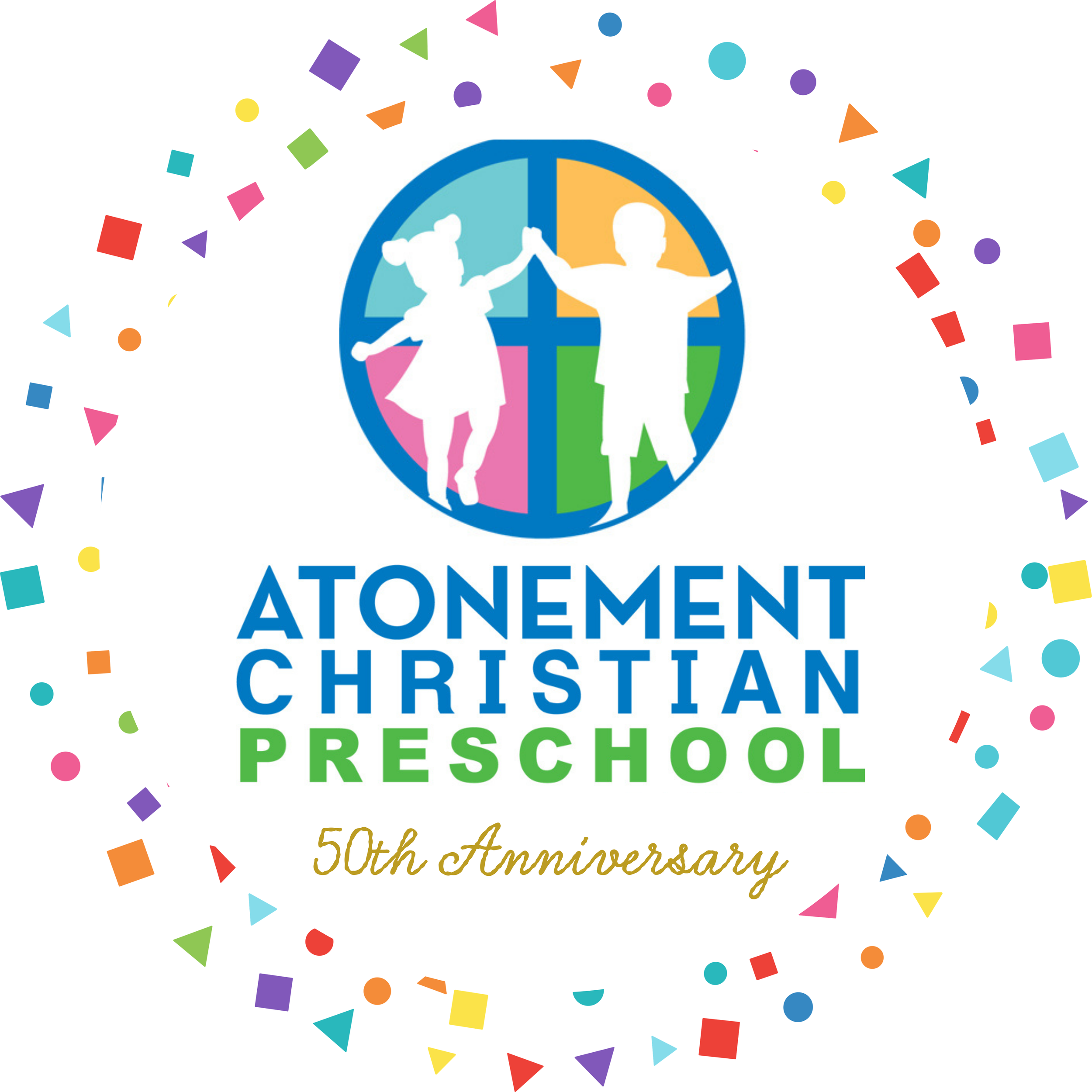 👕 Atonement Preschool 50th Anniversary  Sticker