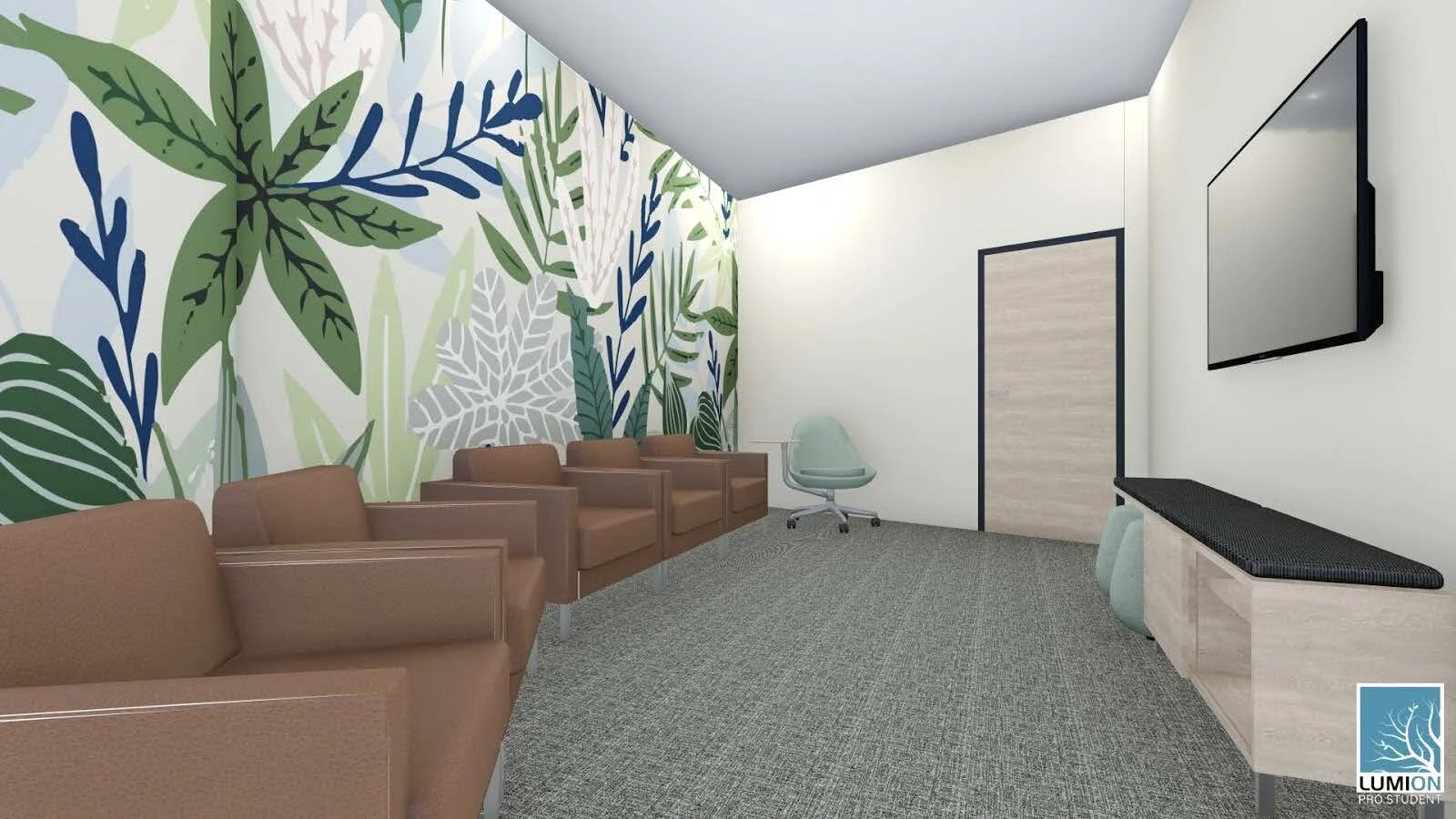 Rendering of the Group Therapy Room