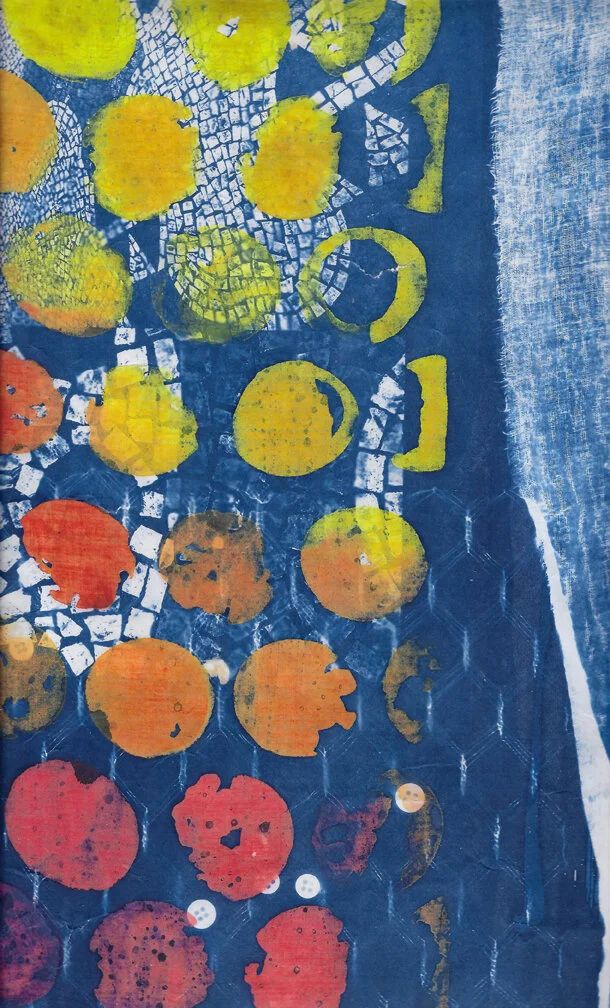Les Bleus II, 2018. Collection permanente de la Maison de la culture Marie-Uguay.