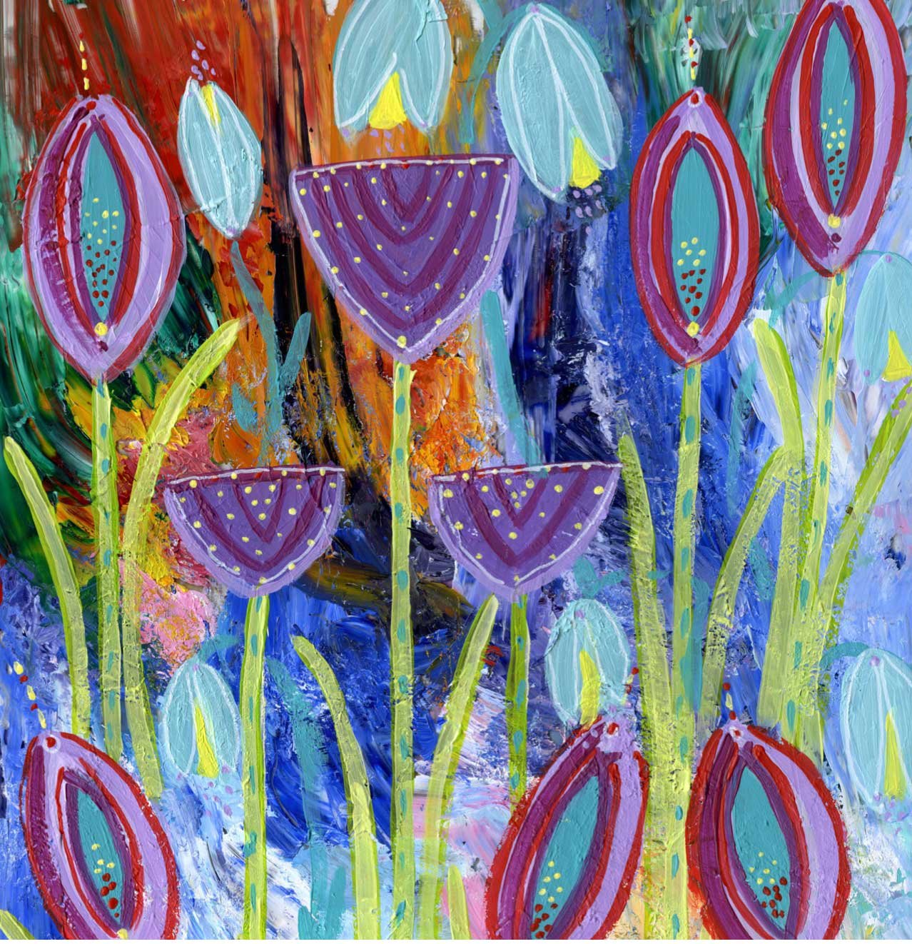 Abstract Tulips