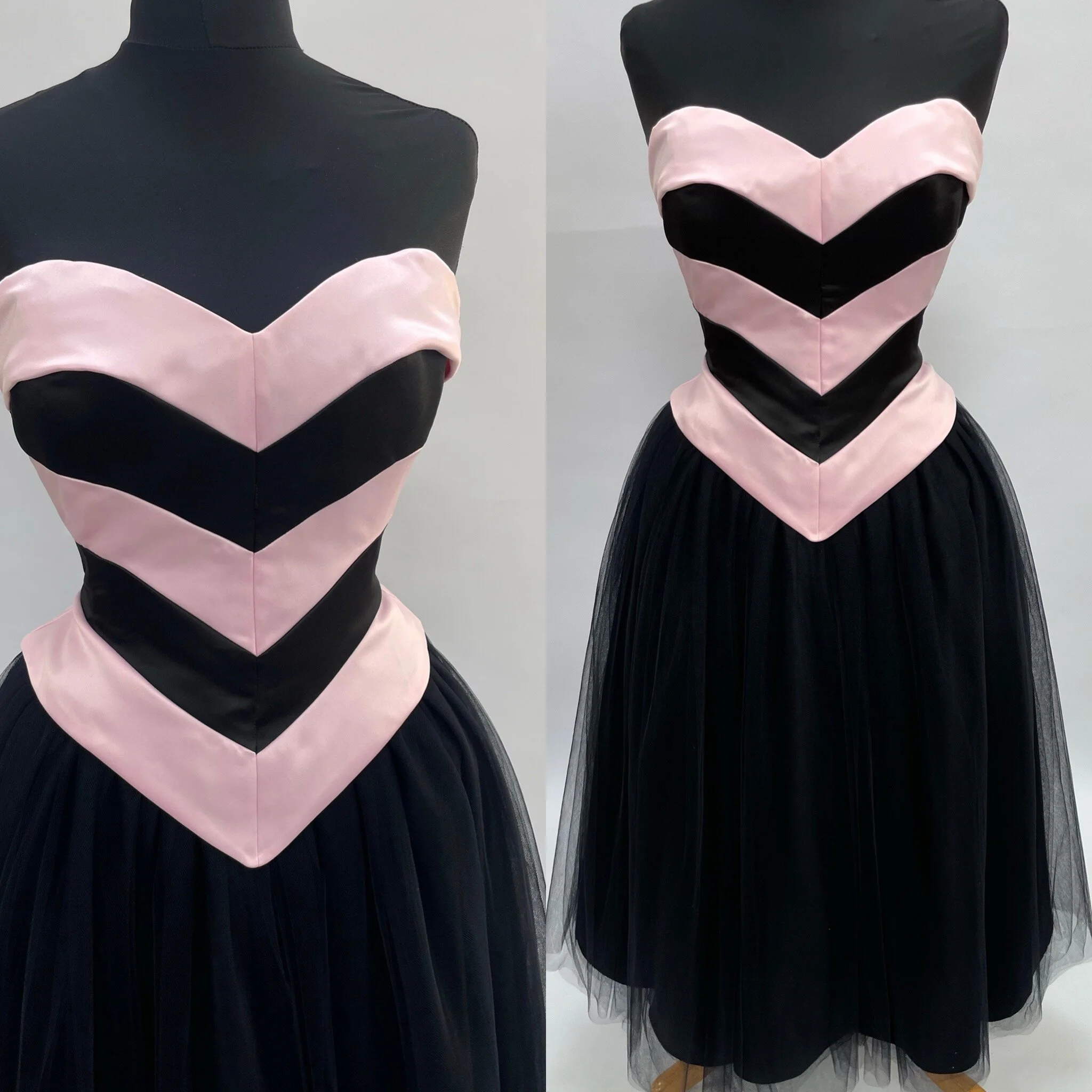 striped 1950s dress