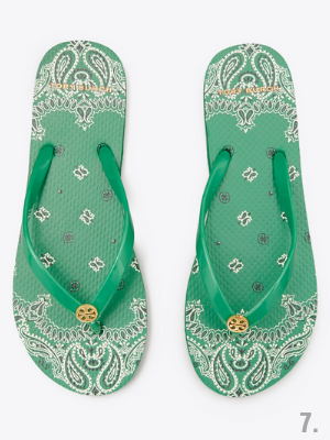 TORY BURCH FLIP FLOPS.