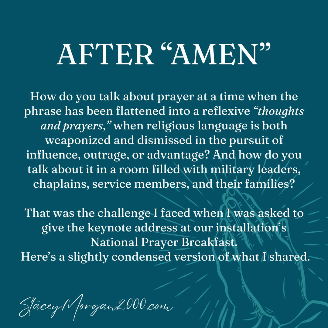 After “Amen”