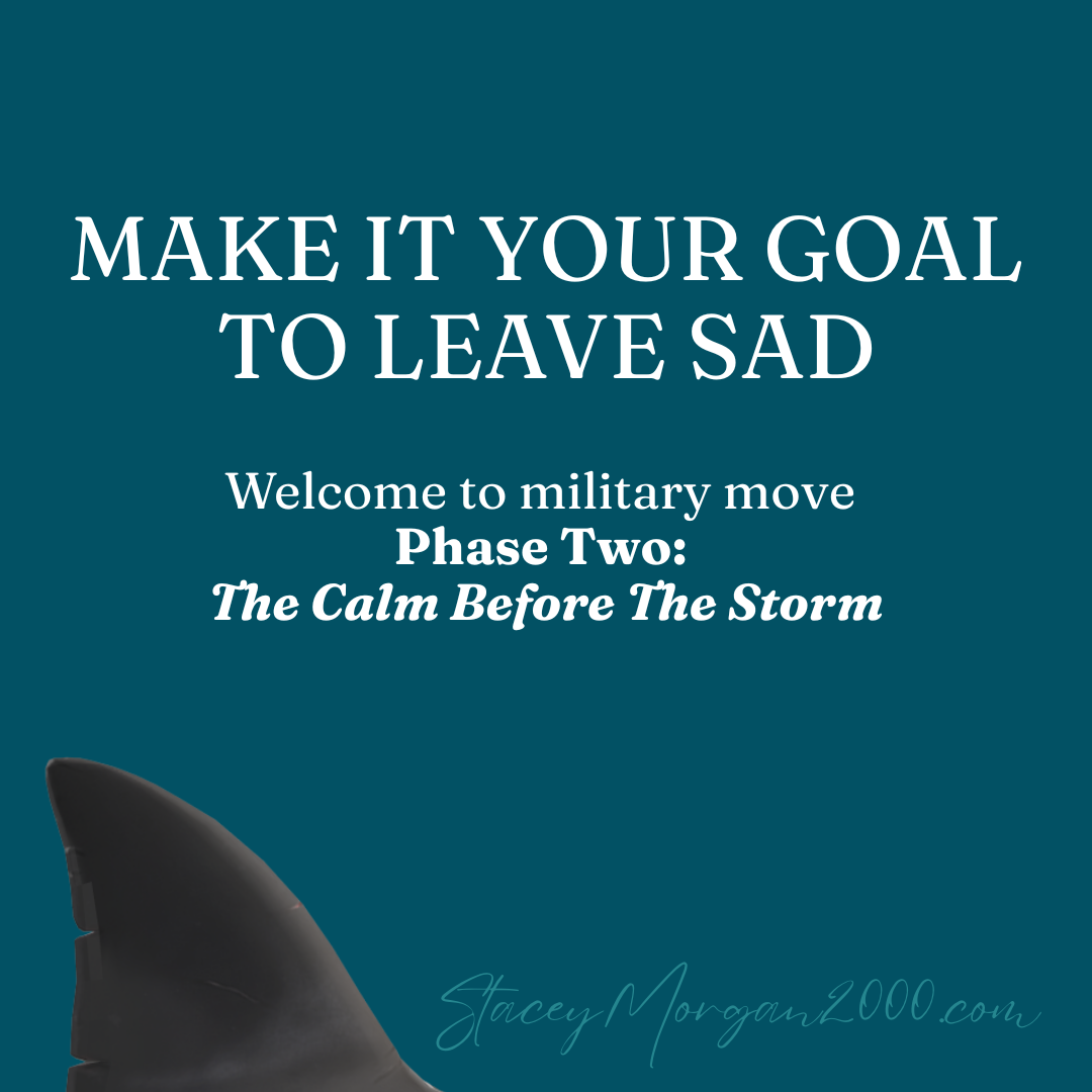 Make It Your Goal to Leave Sad