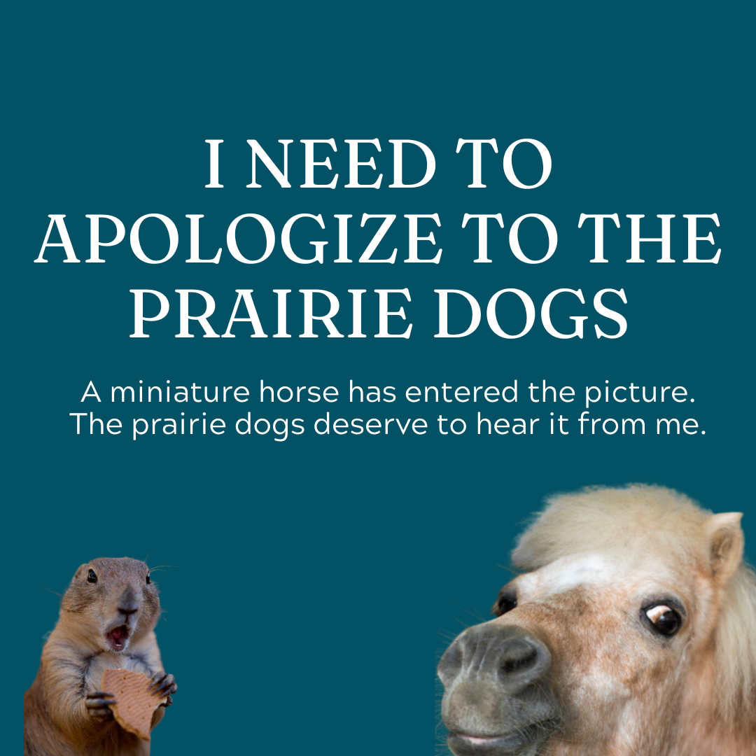 I Need to Apologize to the Prairie Dogs