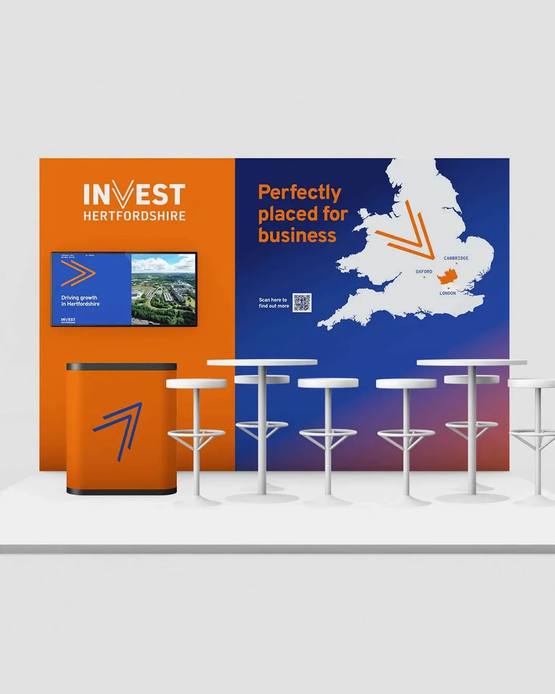I've been sitting on this one for two years.

That's how long ago I designed the brand identity for Invest Hertfordshire &ndash; ready for their very first UKREiiF. And somehow I've never shared it here.

With the team heading back to Leeds this week
