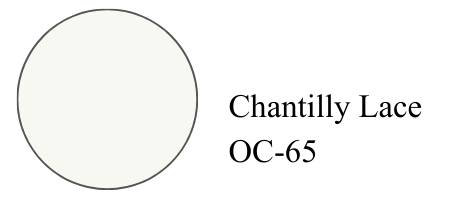 A white colour sample for cabinet design.