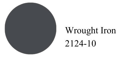 A dark grey colour sample for cabinet design.