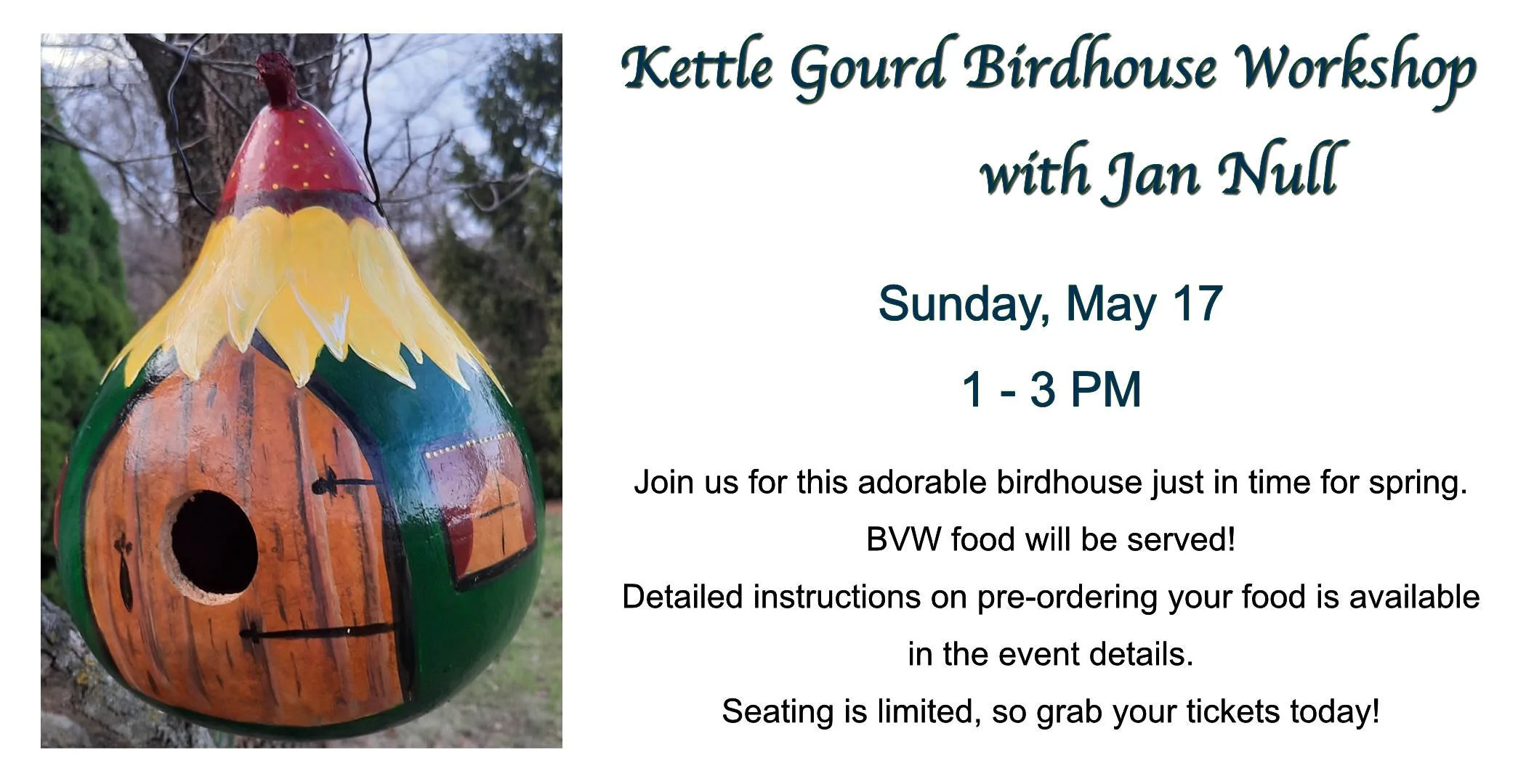 Kettle Gourd Birdhouse Workshop