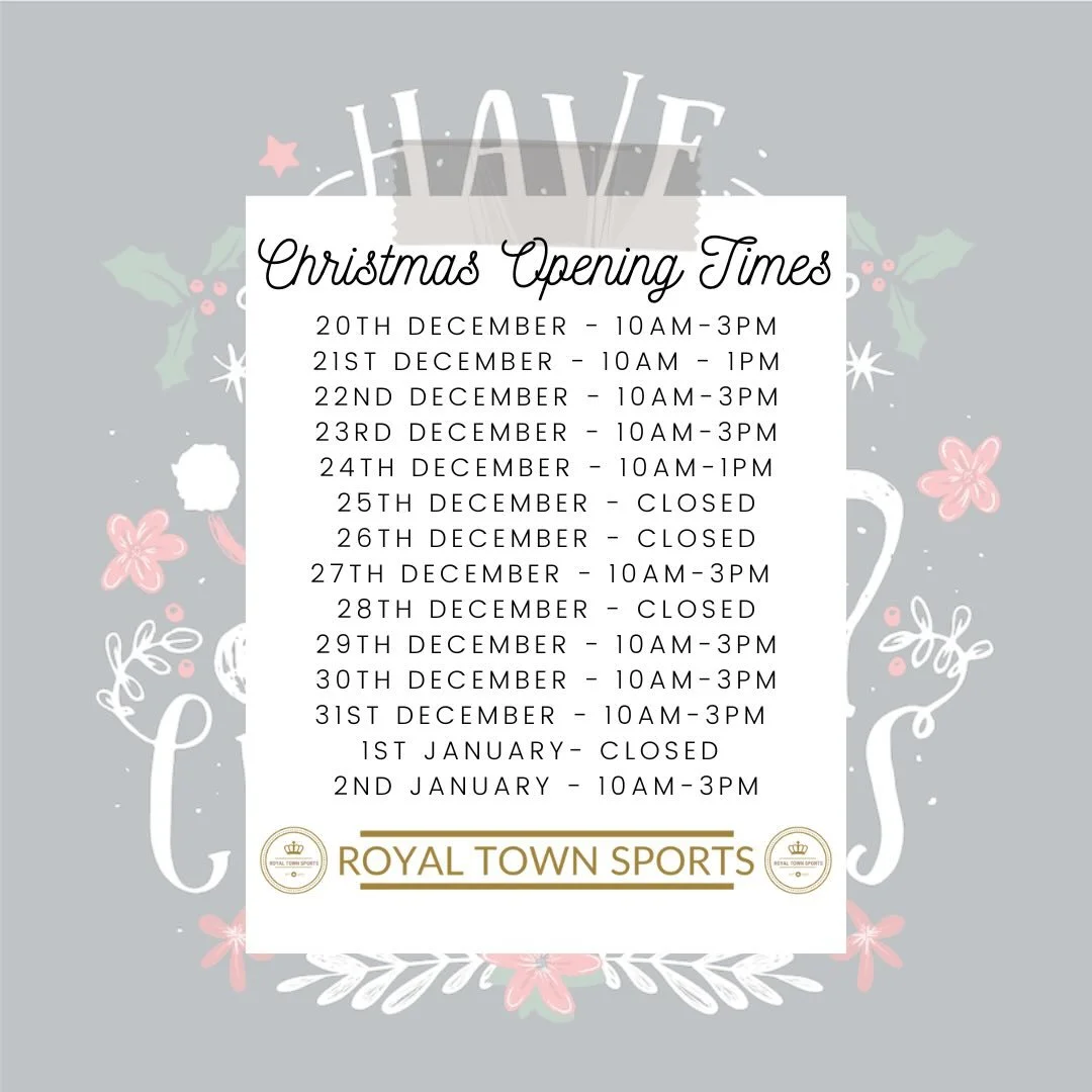 🎄 Christmas Opening Hours 🎄 

20th December - 10am-3pm
21st December - 10am - 1pm
22nd December - 10am-3pm
23rd December - 10am-3pm
24th December - 10am-1pm
25th December - closed
26th December - closed
27th December - 10am-3pm 
28th December - clo