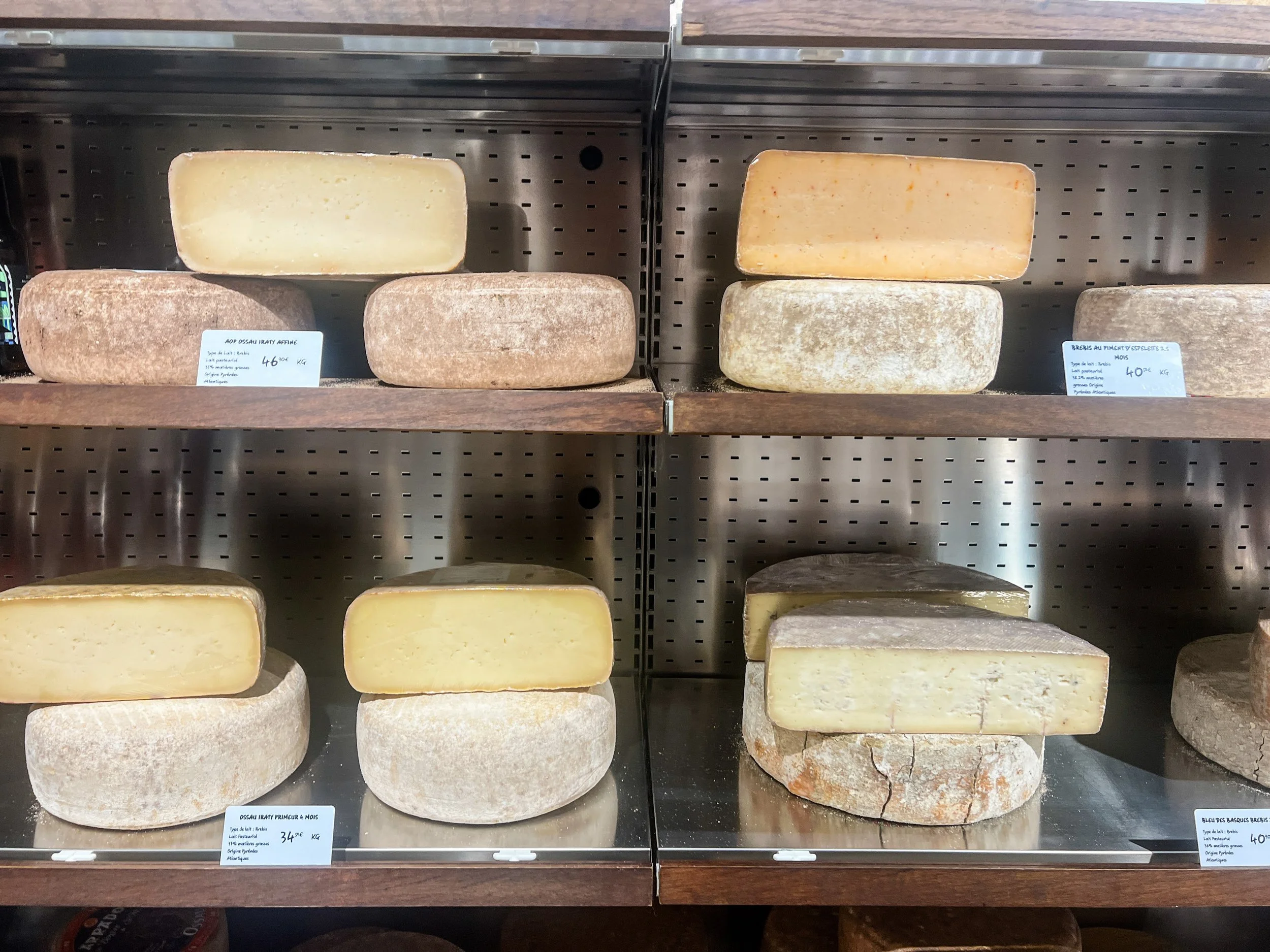 French Basque Cheeses at Accoceberry