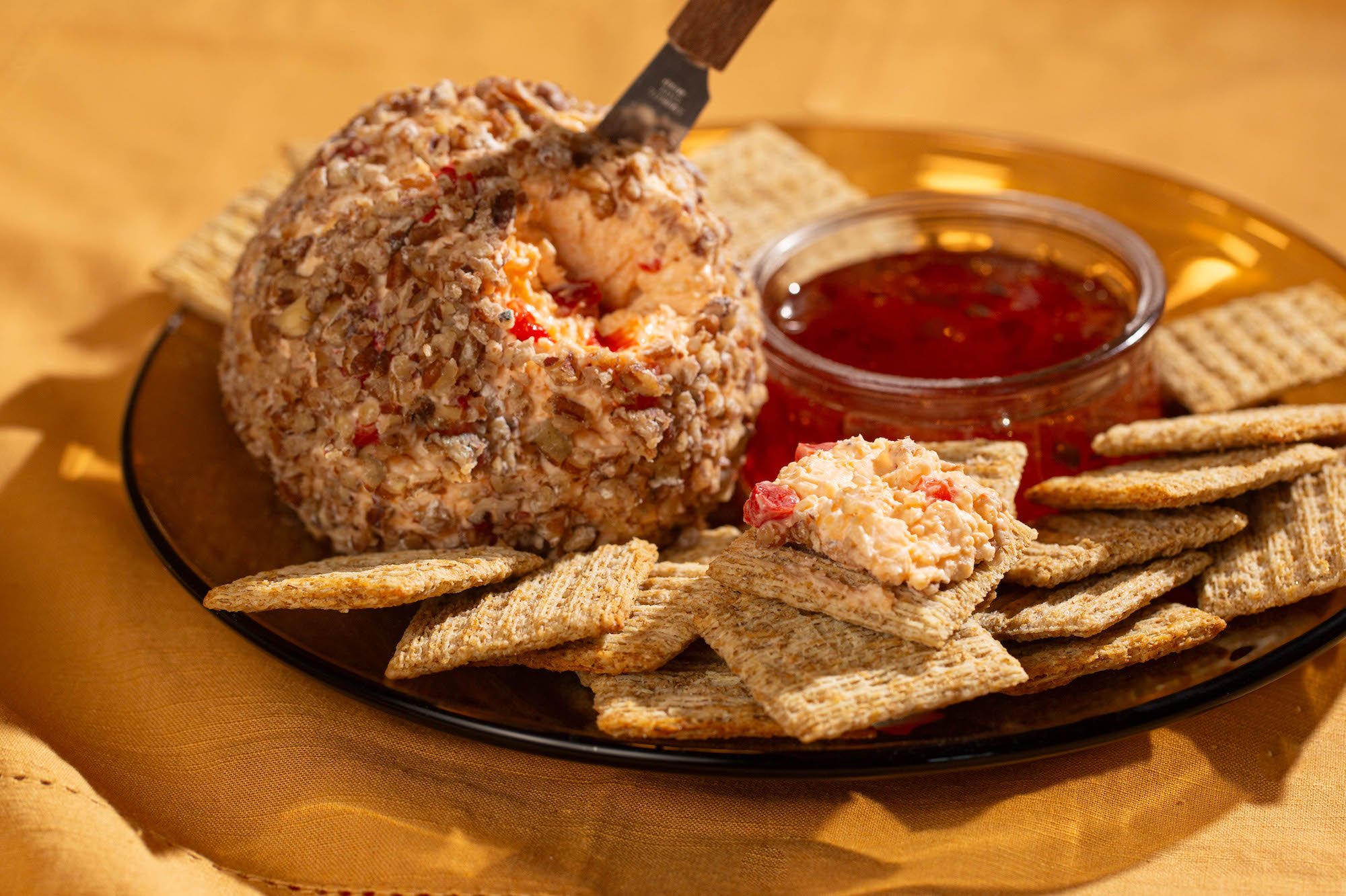 Swicy Pimento Cheese Ball
