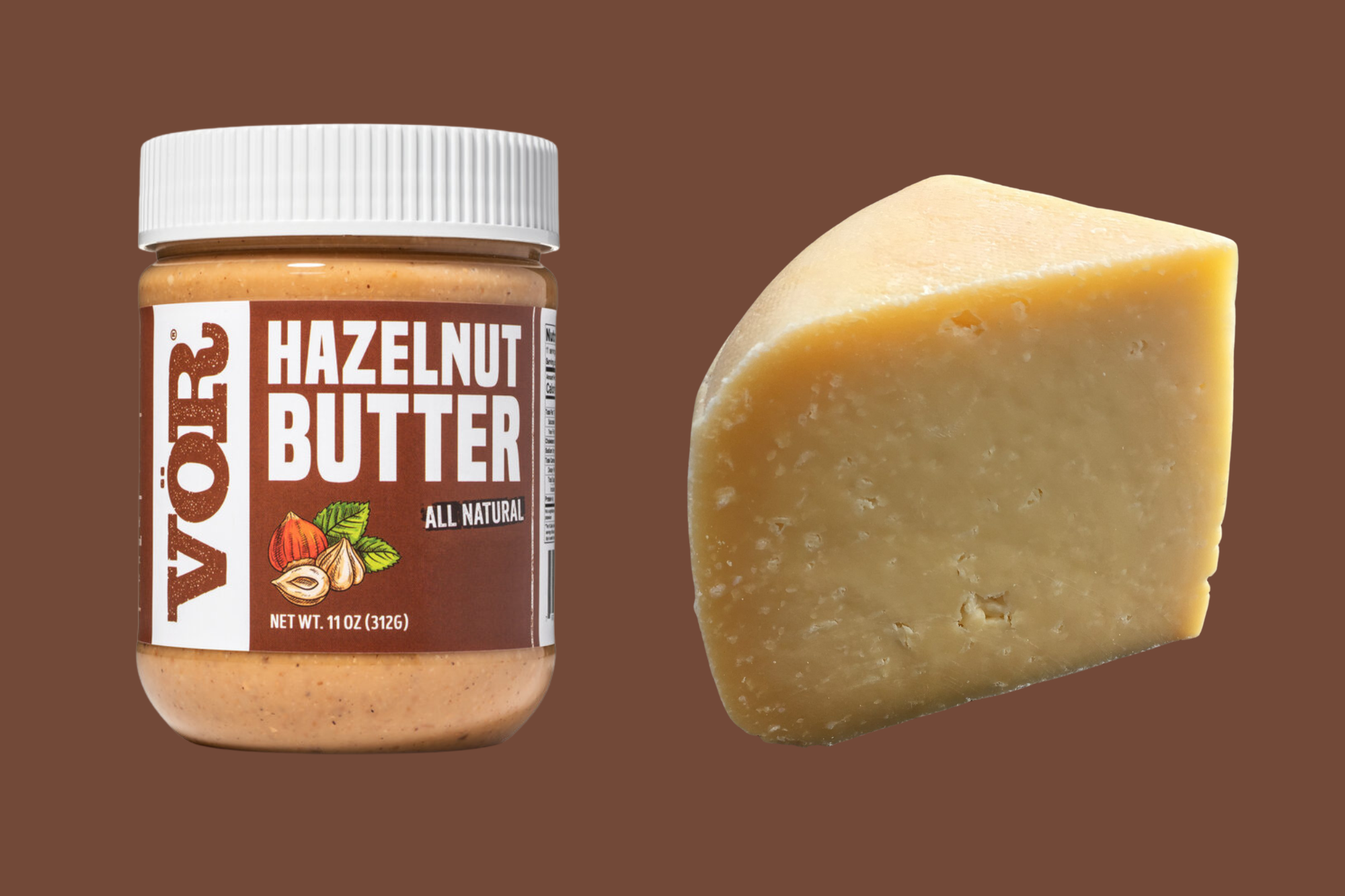 Old Winchester and creamy hazelnut butter
