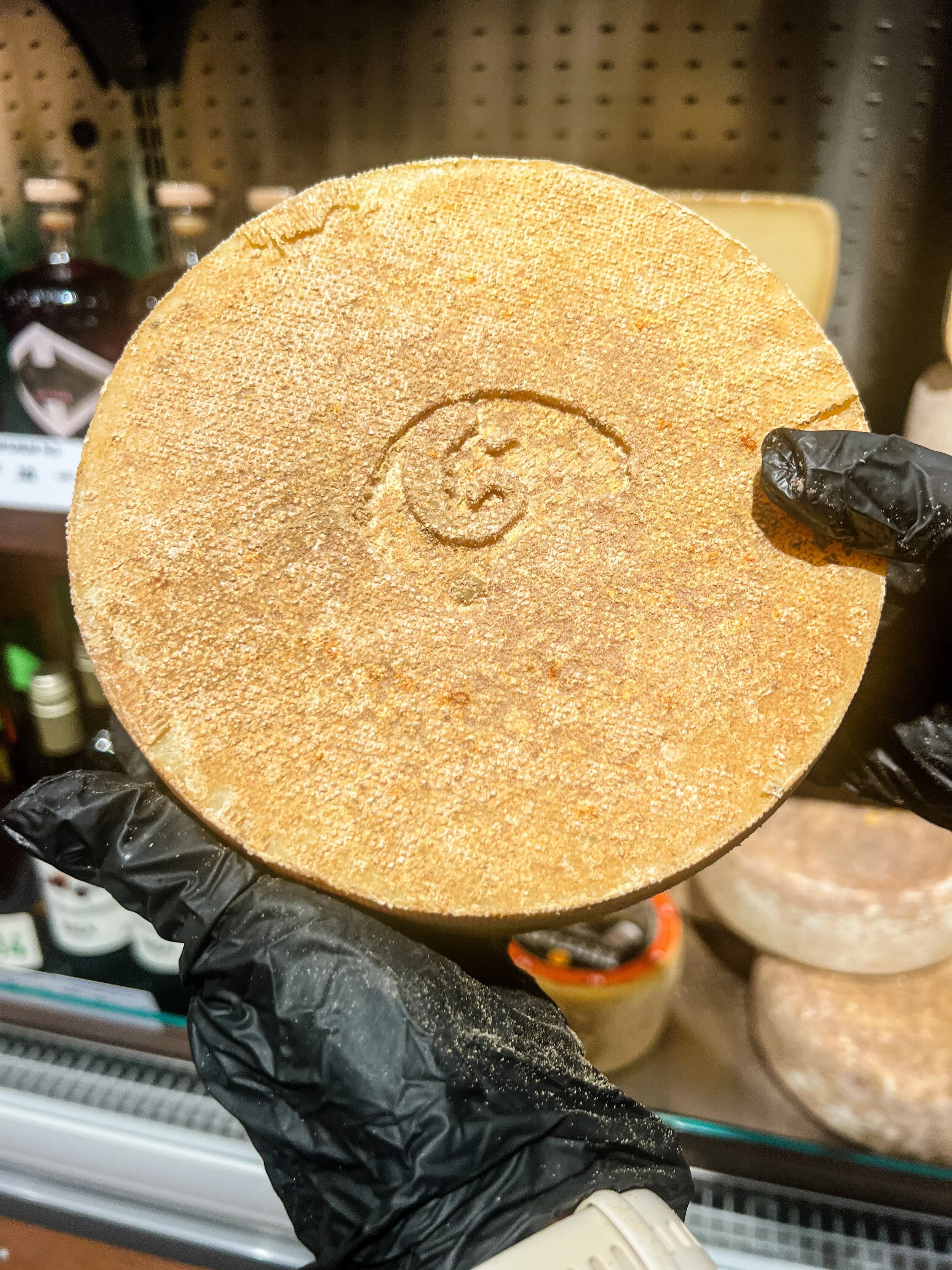 French Basque Cheese with Ossau-Iraty emblem