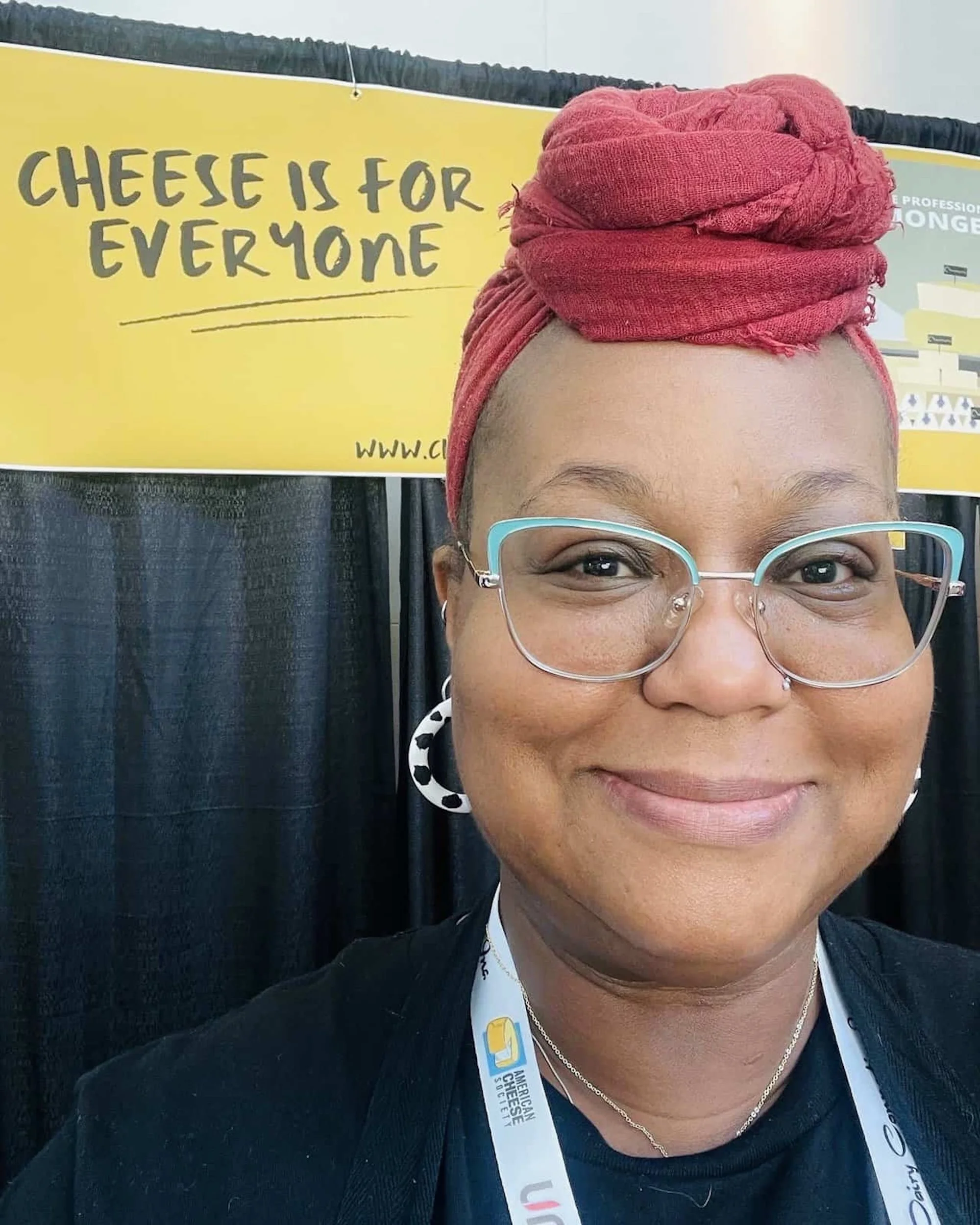 Agela Abdullah, President of the Cheese Culture Coalition, which aims to make the industry more equitable