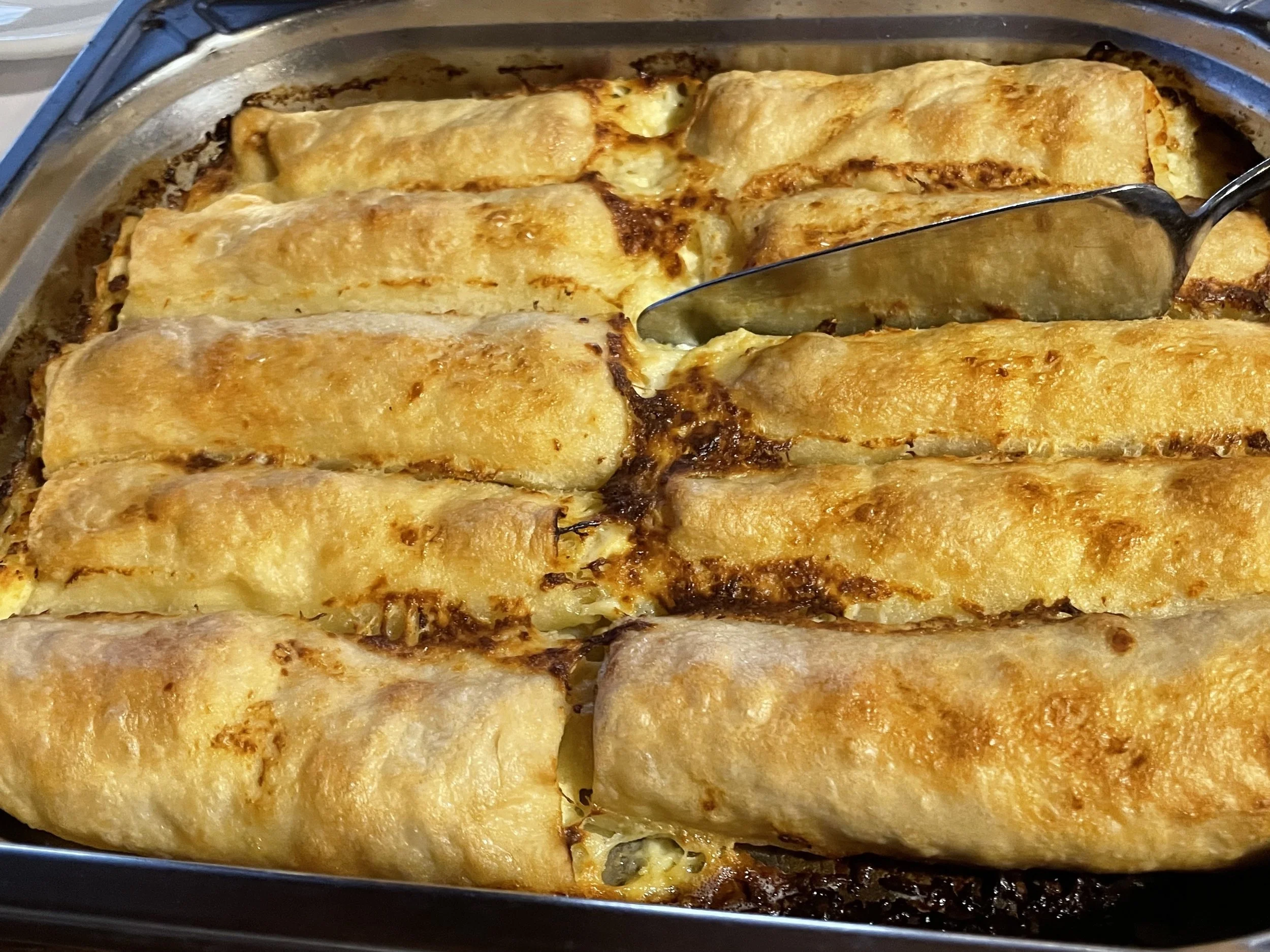 Baked štrukli, right out of the oven