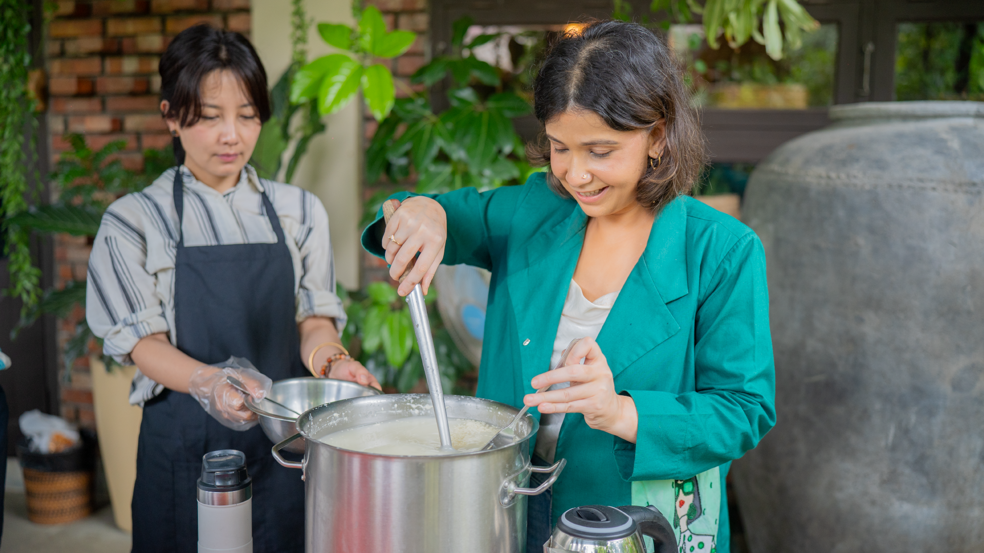 The Queso founder Abhilasha Singh, at right