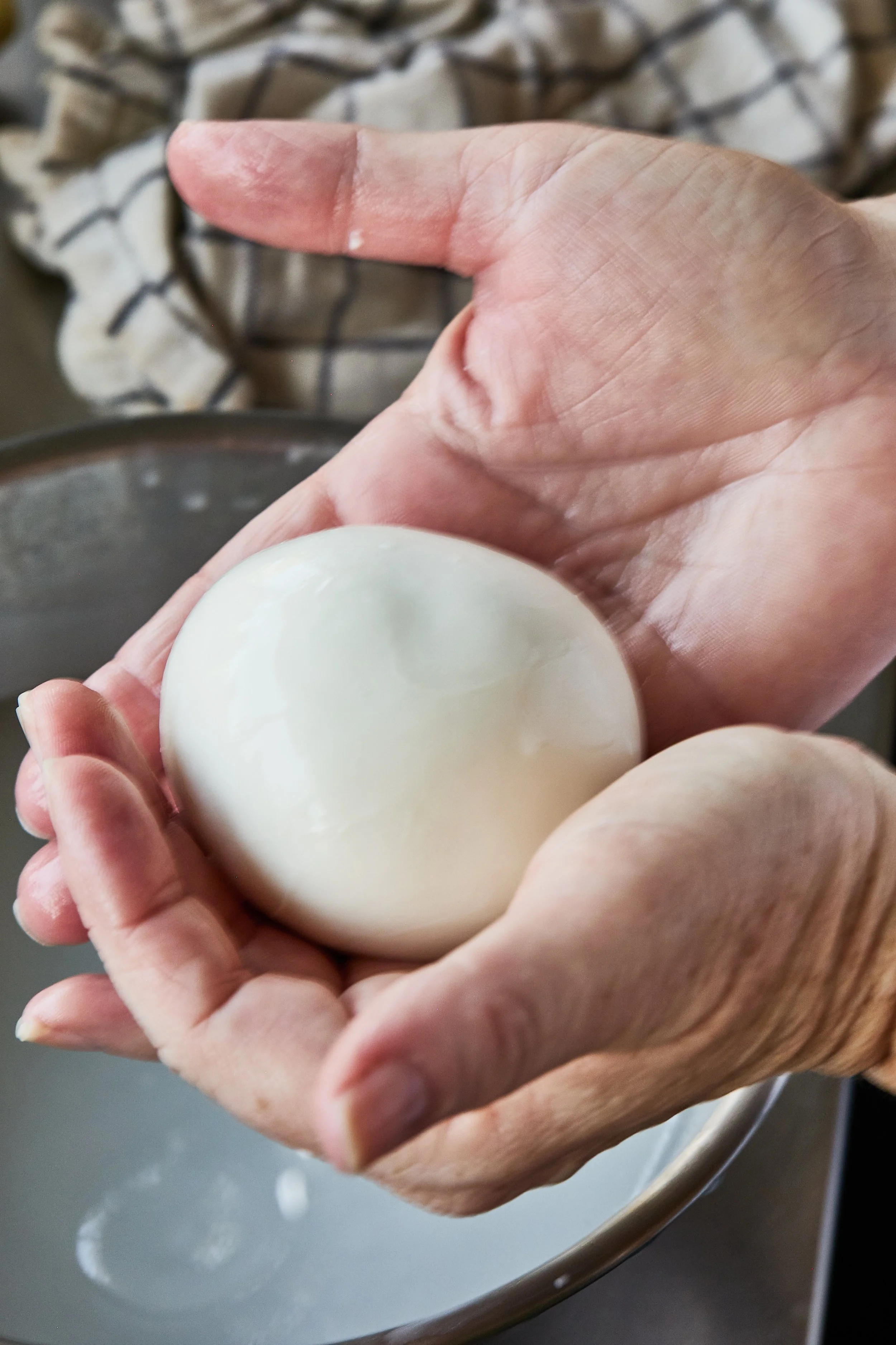 Making mozzarella in Laos
