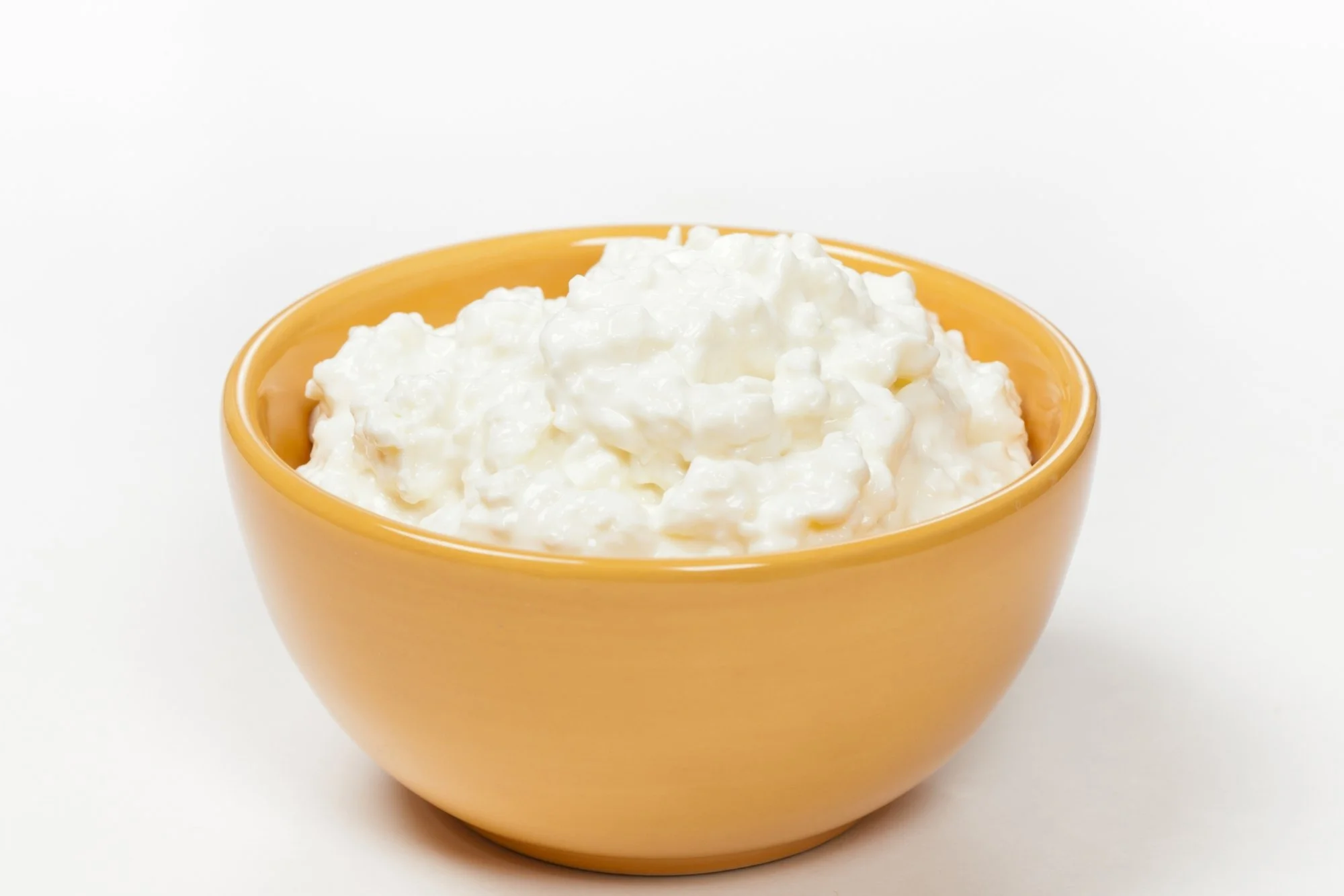 Cottage cheese in bowl