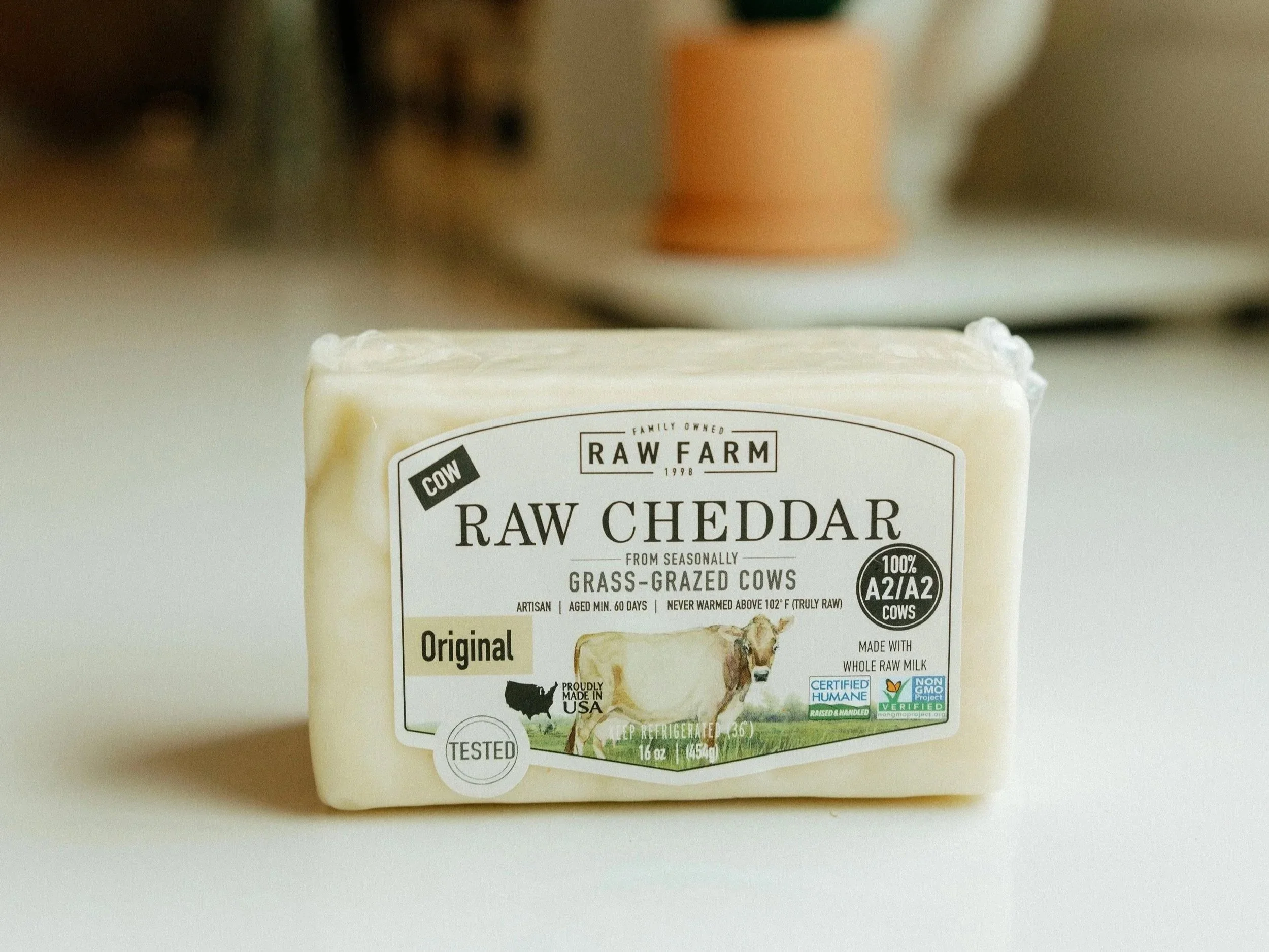 Raw milk Cheddar from Raw Farm