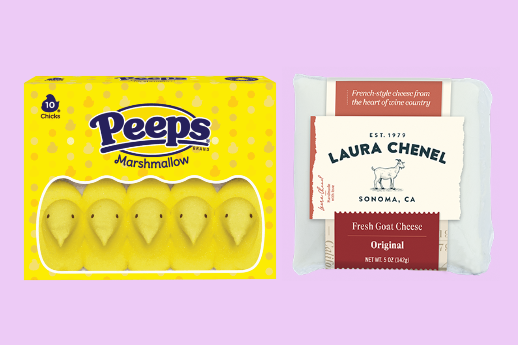 Peeps & Laura Chenel Goat Cheese