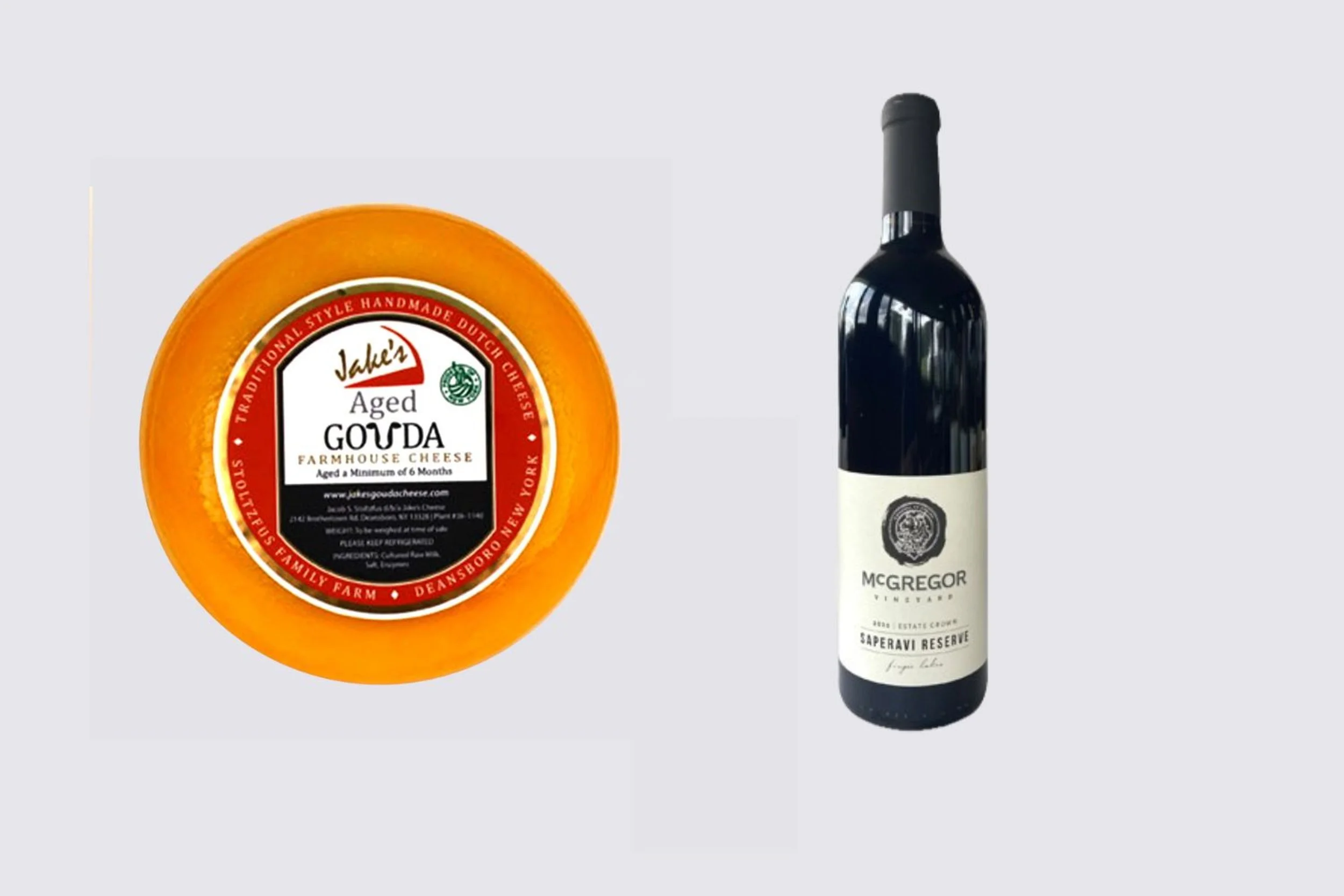 Jake’s Aged Gouda with MacGregor aged Saperavi