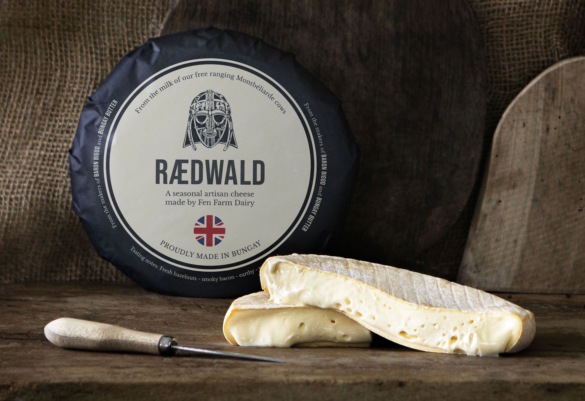 Raedwald washed-rind cheese from Fen Farm Dairy