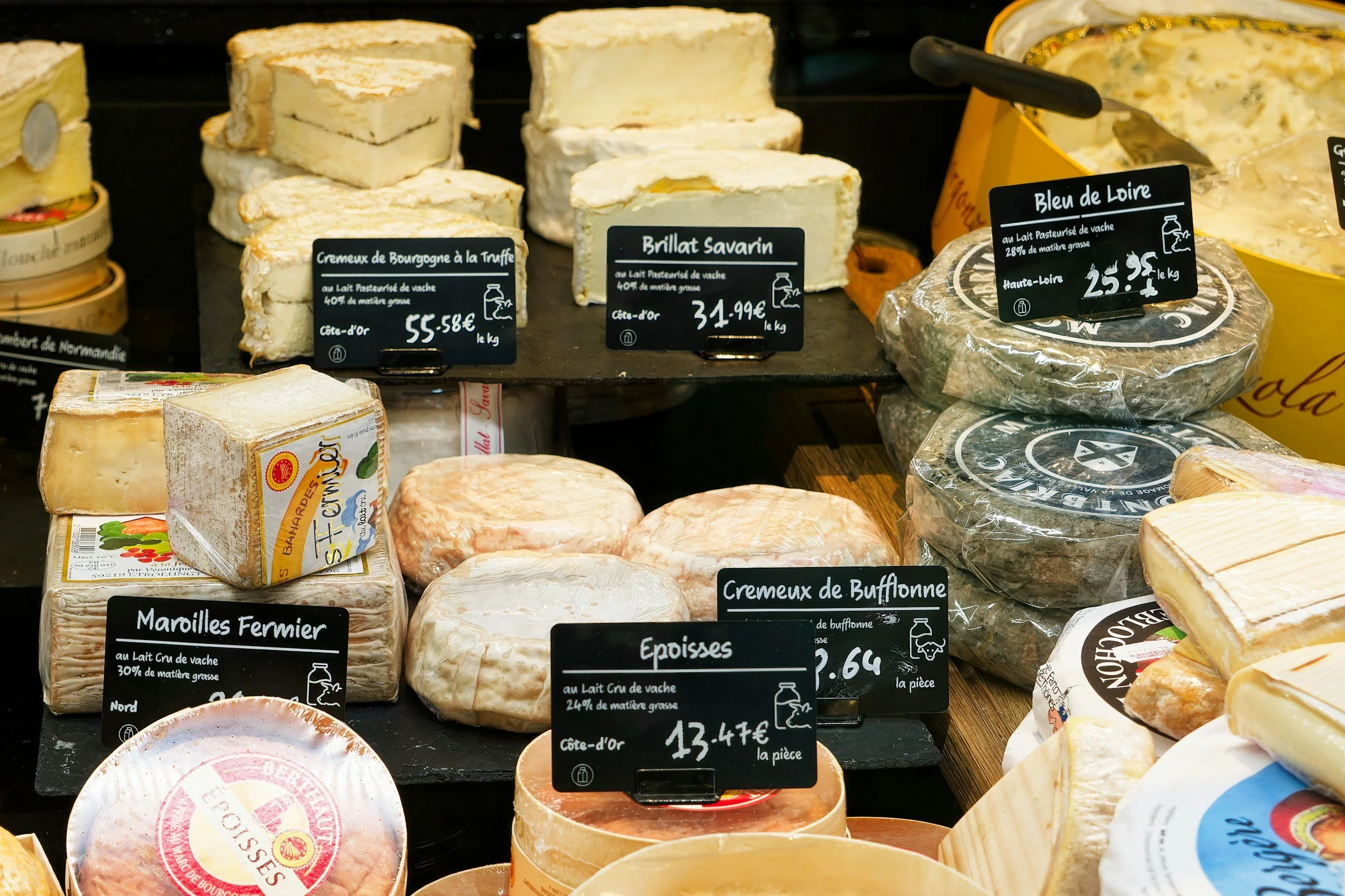 French Cheeses with prices