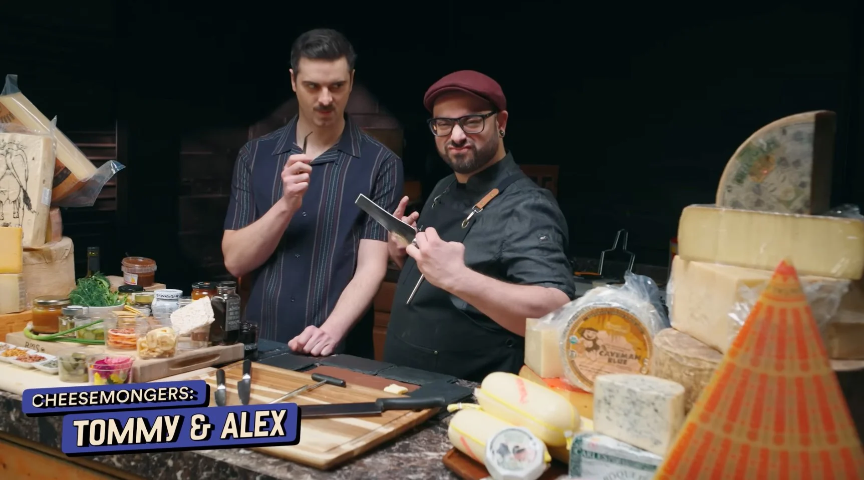 Cheesemongers Tommy Amorim and Alex Armstrong