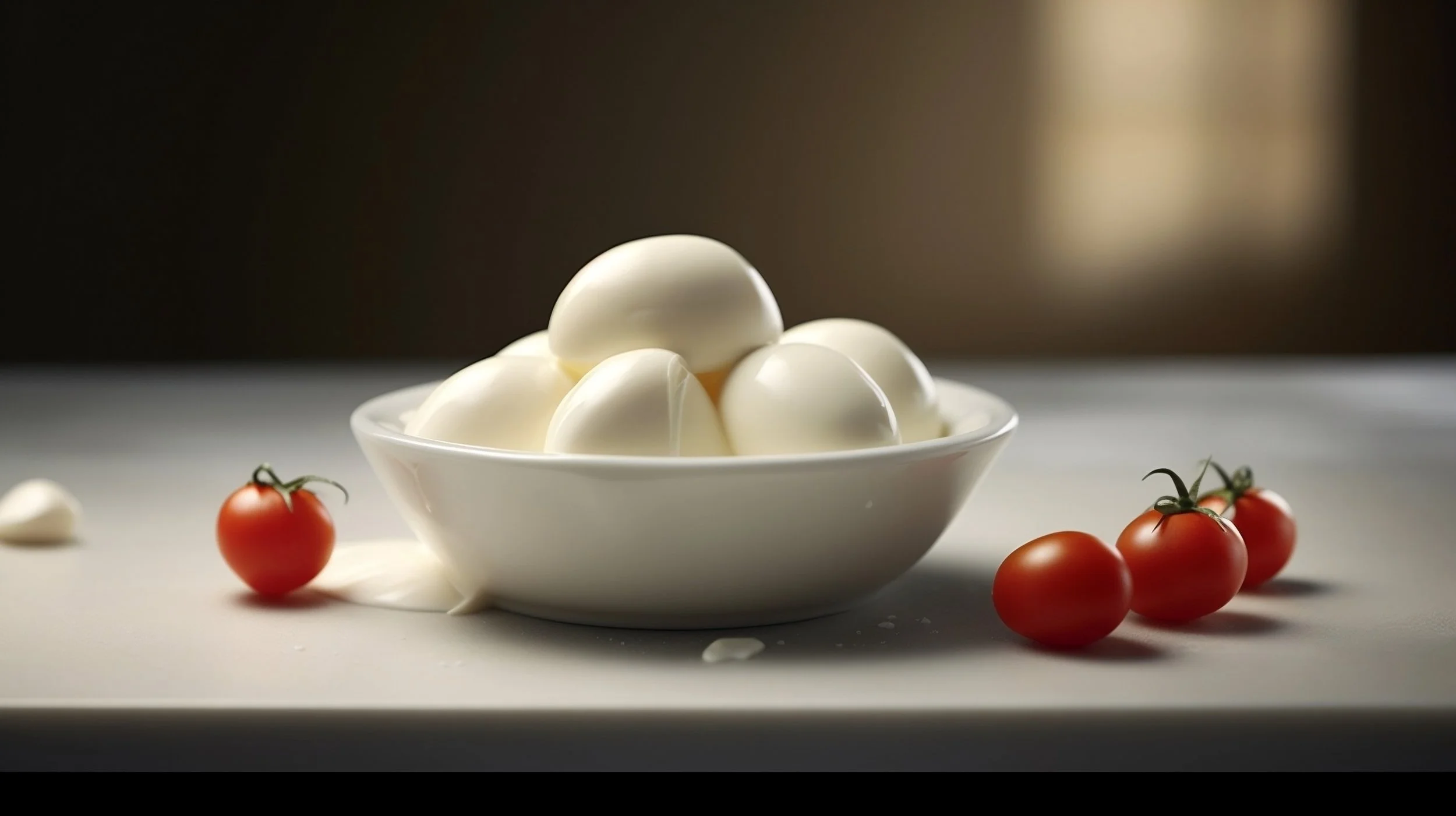Mozzarella in a bowl