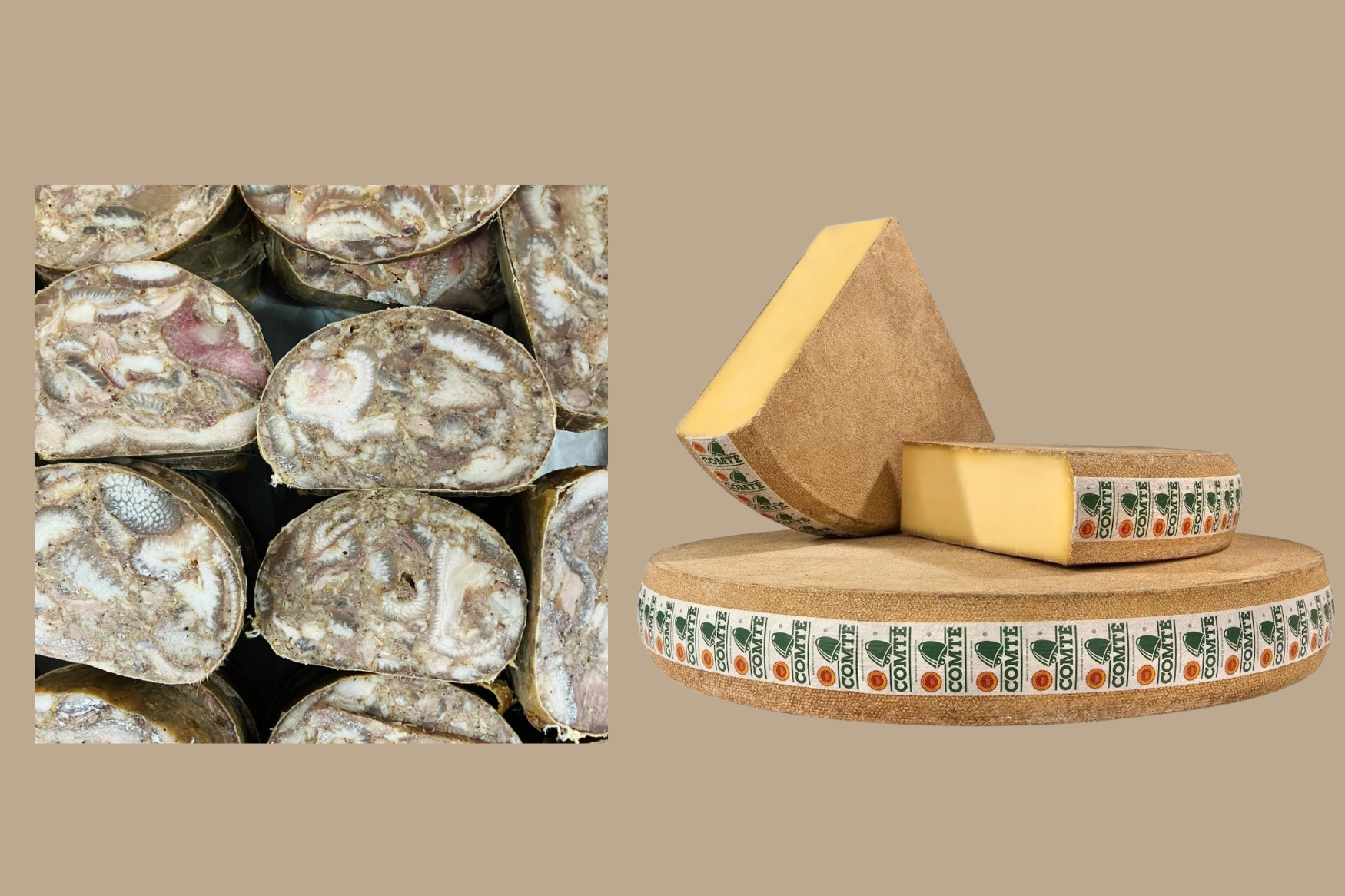 La Salumina Coppa di Testa and Aged Comté