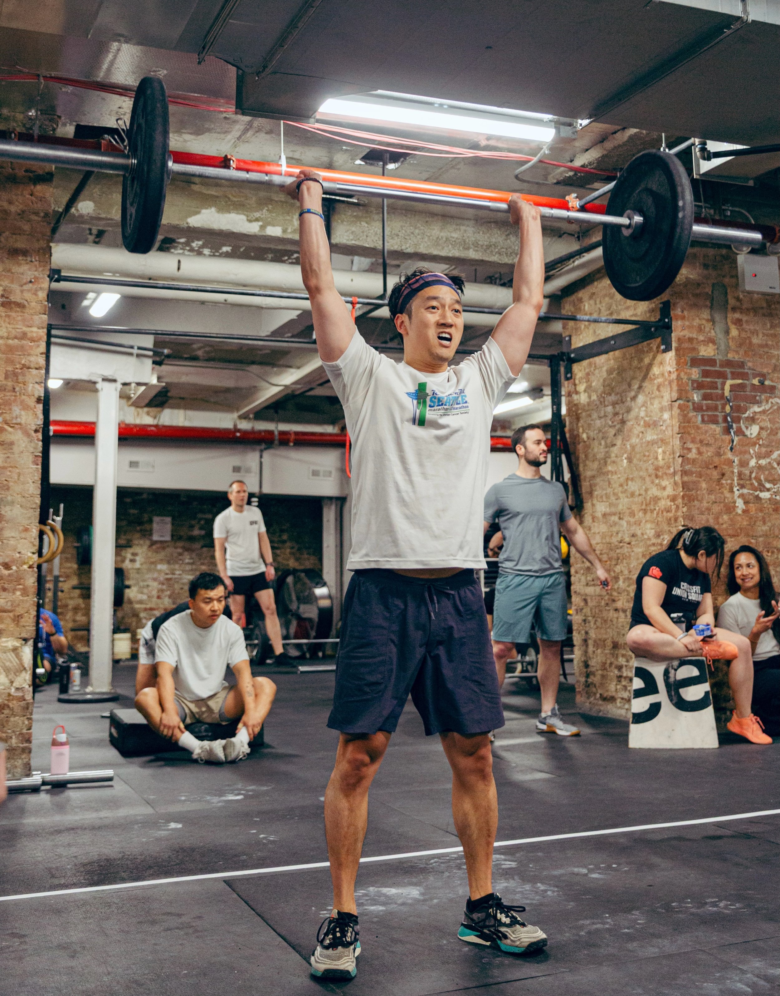 ⚡️WOD Wednesday⚡️

A) Power snatch + ATK Snatch + OHS
8 x 1+1+1, go every 90-seconds

B) 5 Rounds for time
40 Double unders
8 Hang power clean and jerk @ 115/75

📓 @atrain4240 
📸 @marcig_