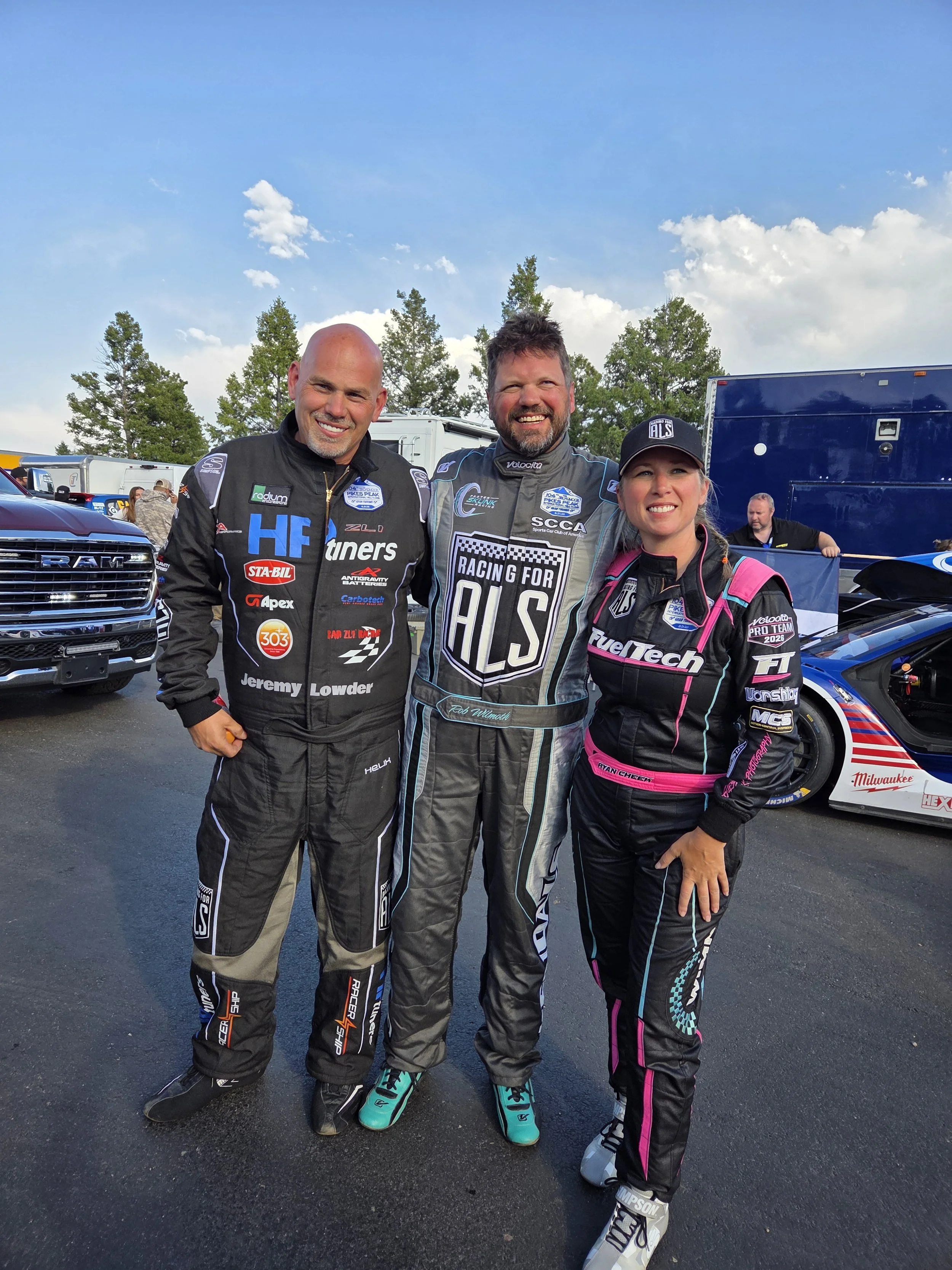 Jeremy Lowder, Rob Wilmoth, and Ryan Cheek on race day! 