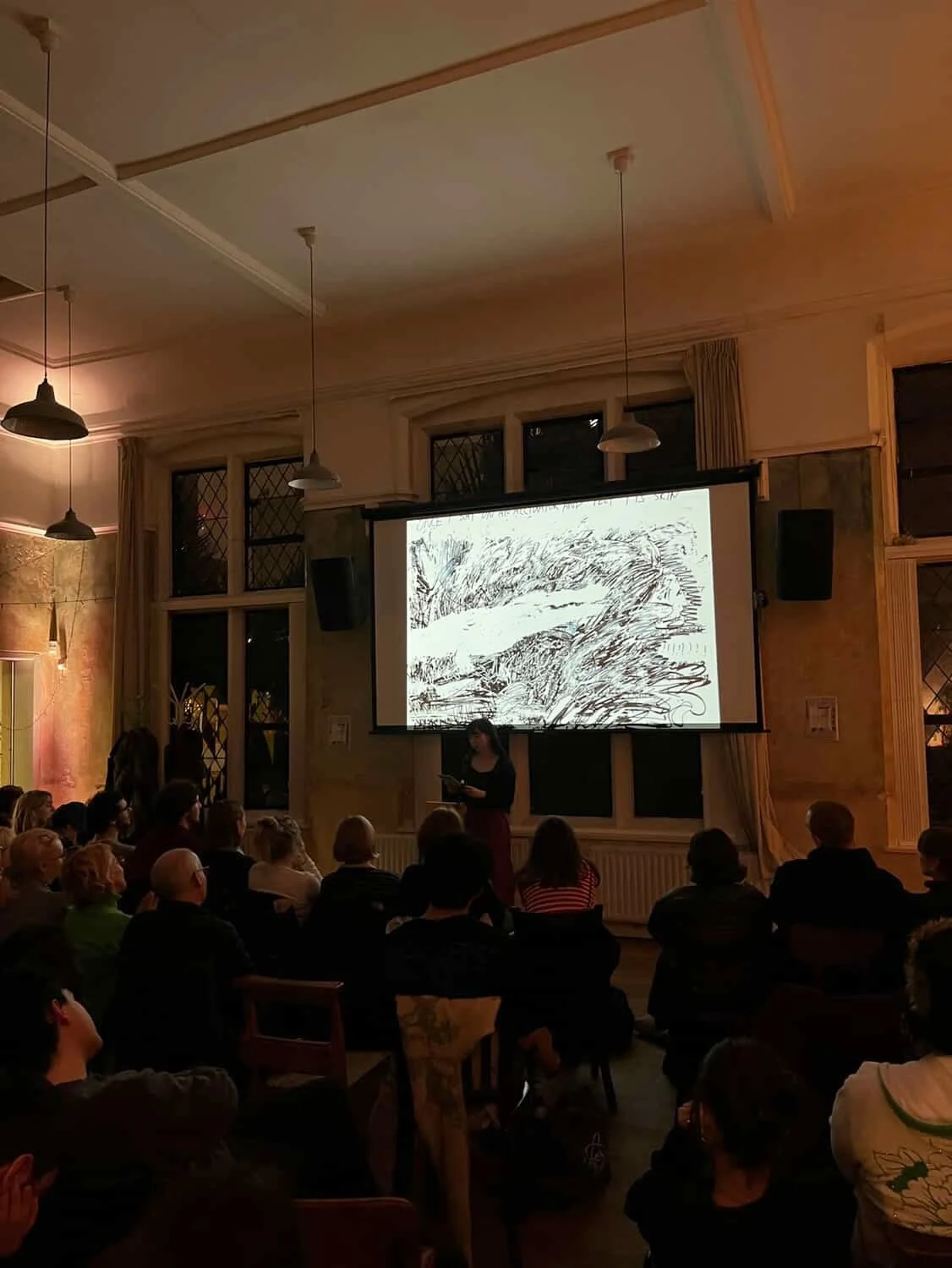 5.2.26 Did a little reading/spoken word at Leg Room last month..🎤⭐️ I read a piece about my encounter with a taxidermy alligator as a child. In (my recall of) this childhood memory, my grandpa told me to go sit on the creature, and the fear/fascinat