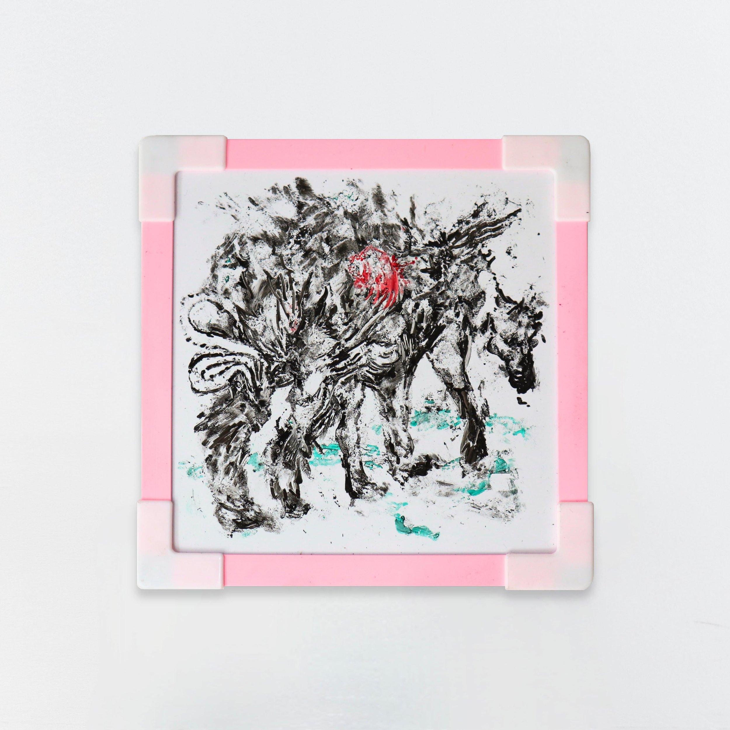 &lsquo;Alpine Creature (I don&rsquo;t belong anywhere but here)&rsquo;

Whiteboard marker on whiteboard
15 &times; 15cm
2026