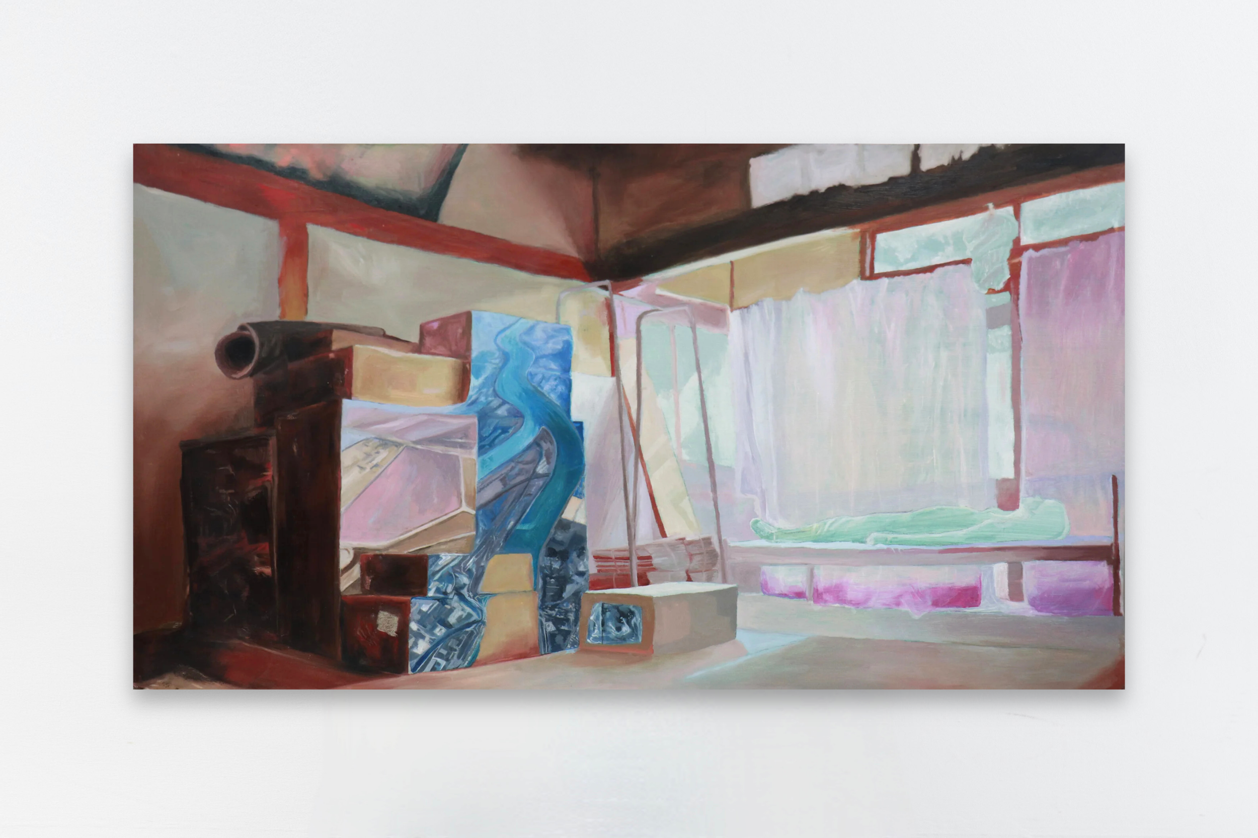 '(No Place) Like Home' - oil on panel, 100 cm x 55 cm, 2019