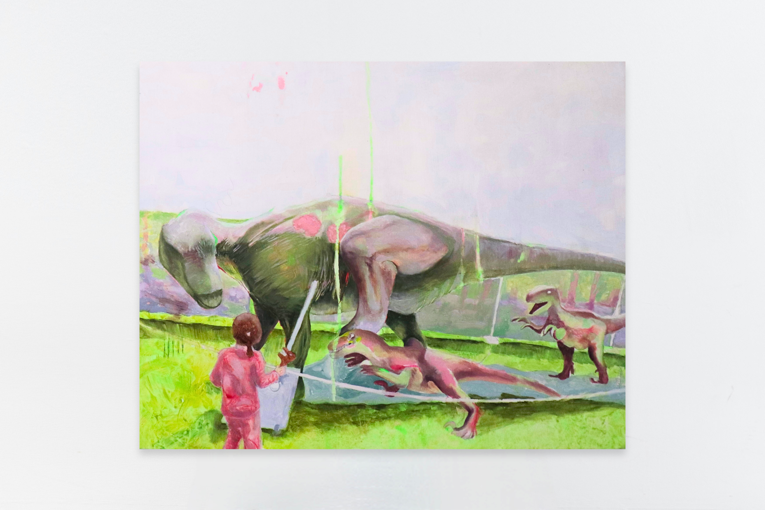 'To Be Seen (To Be Loved)' - ink, gouache, acrylic, oil on panel, 2025