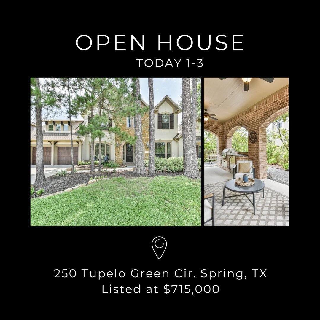 Open House 🏡! Come by and check out this beautiful Creekside Home!  I&rsquo;ll be there from 1-3!  Come see me!